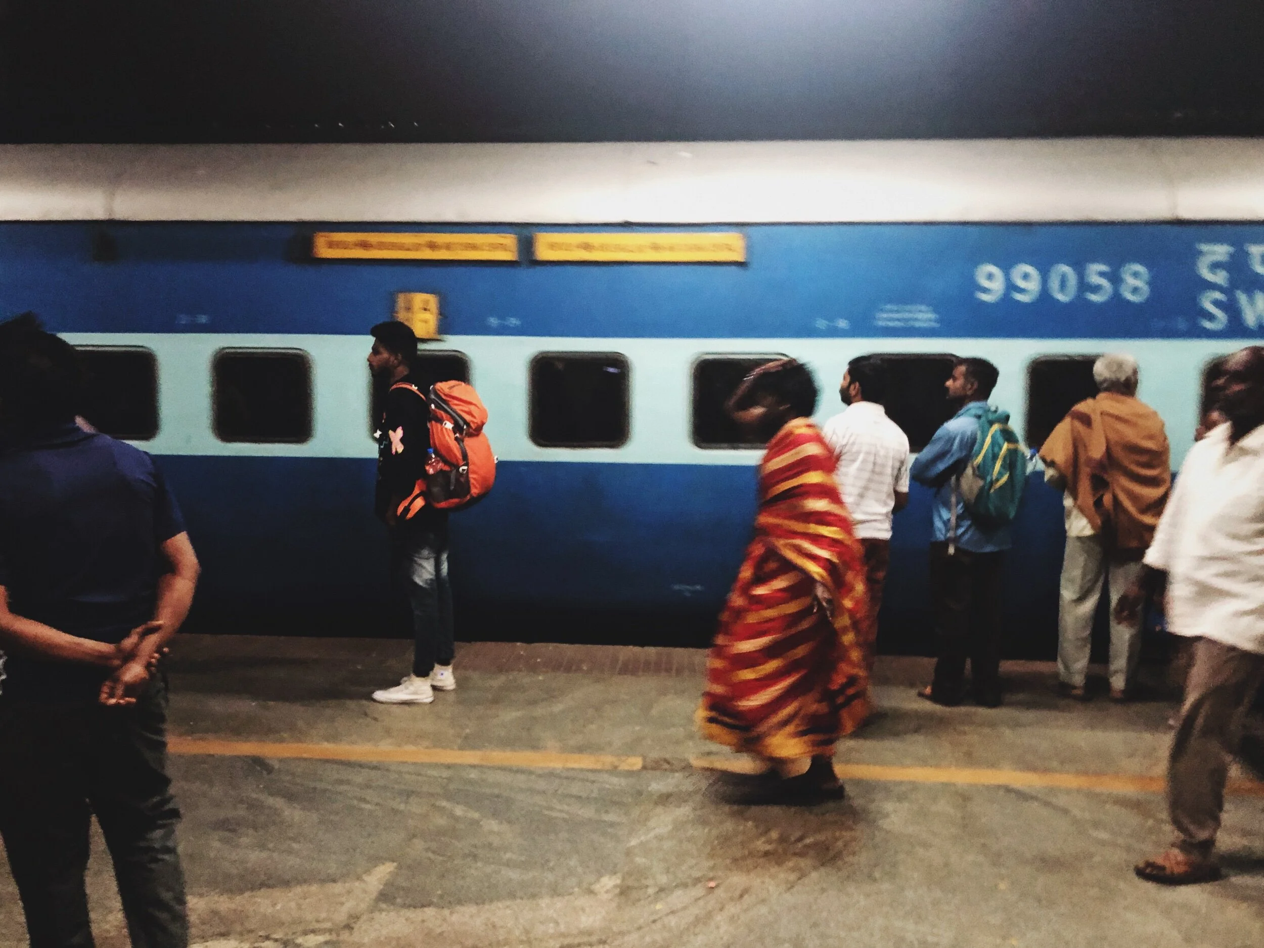 staring at the sun | by train to Chennai