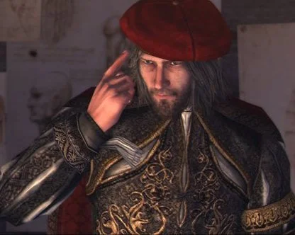 Leonardo da Vinci, occasional ally and tech support to the Brotherhood of Assassins from Assassin's Creed 2. Credit: Ubisoft
