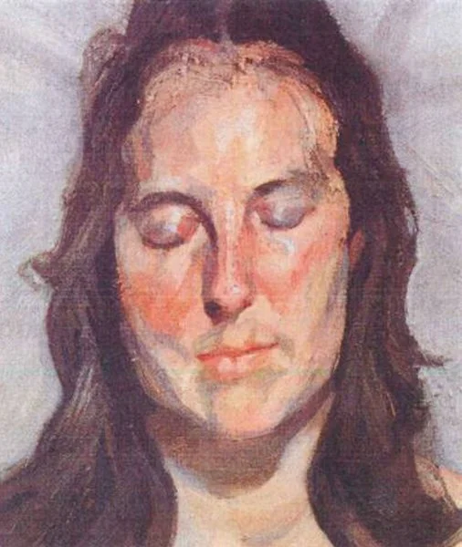 Woman with Eyes Closed, 2002. Lucien Freud.