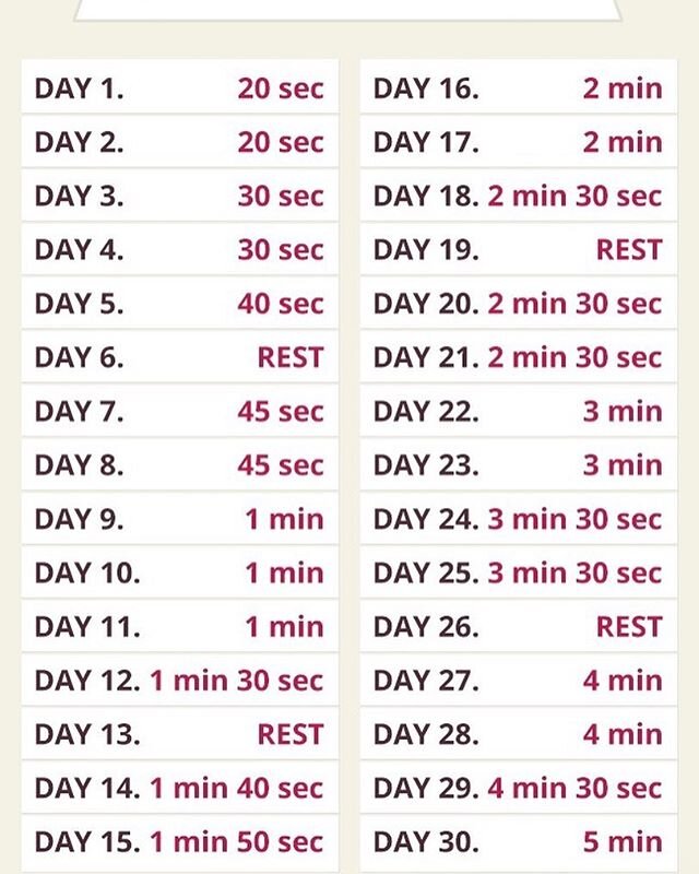 Who&rsquo;s up for a PLANK CHALLENGE?!? 🙌 Since our May squat challenge was so much fun, we thought we&rsquo;d keep it going with planks in June!! Here is your 30 day schedule, including rest days! By the end of June, you&rsquo;ll be able to do a FI