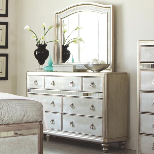 204183 Dresser Casa Bella Furniture, Mirrored Nightstand Home Goods