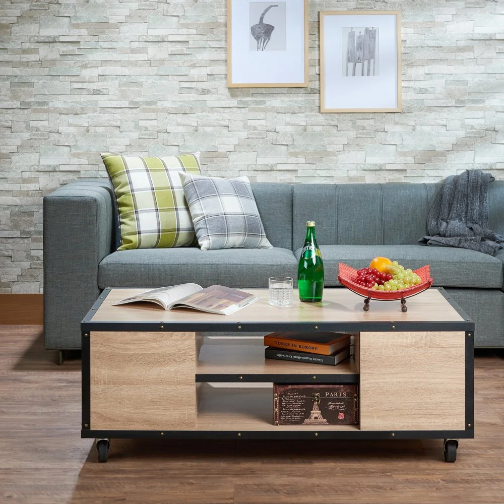 Acme Bemis Coffee Table in Weathered Light Oak Finish 81720 2.jpg