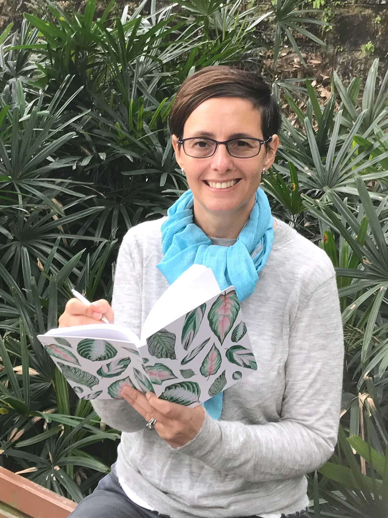 Paper-Roses | Notebooks | Variegated leaves A5 notebook