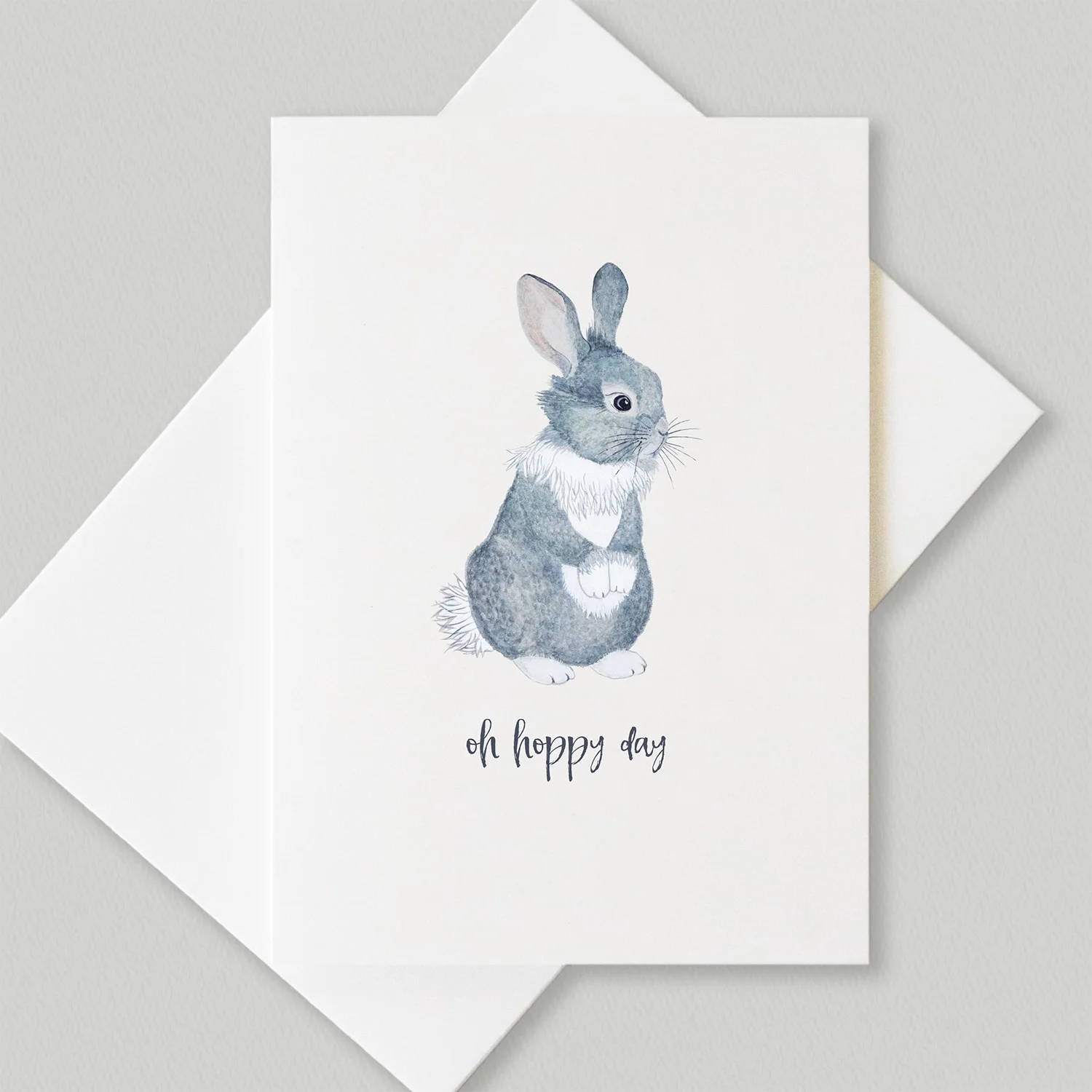 Paper-Roses | Greetings cards | Hoppy bunny card with matching envelope