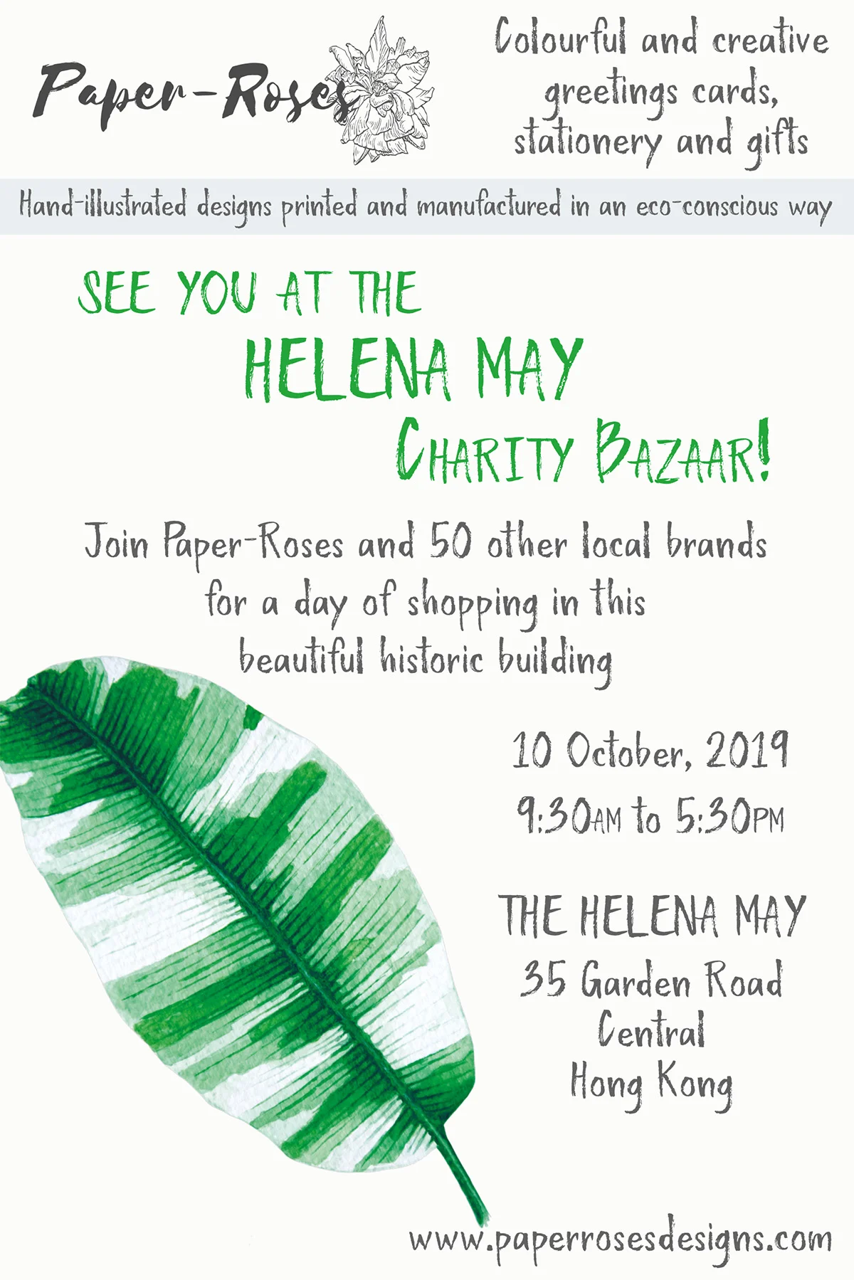 Paper-Roses | Events | Helena May Charity Bazaar | 10 October 2019
