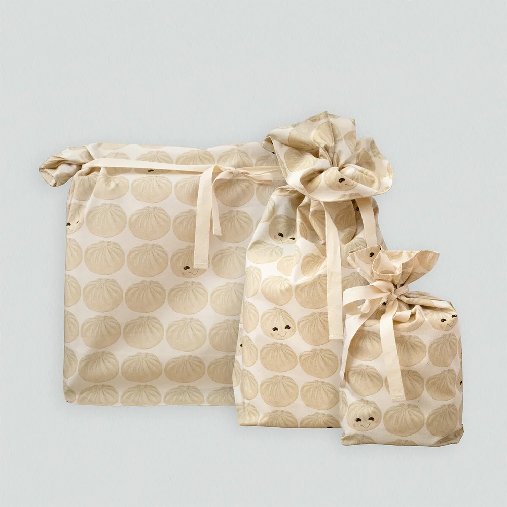 Dumplings Reusable Gift Wrap Bag (Gx0120) | Paper-Roses