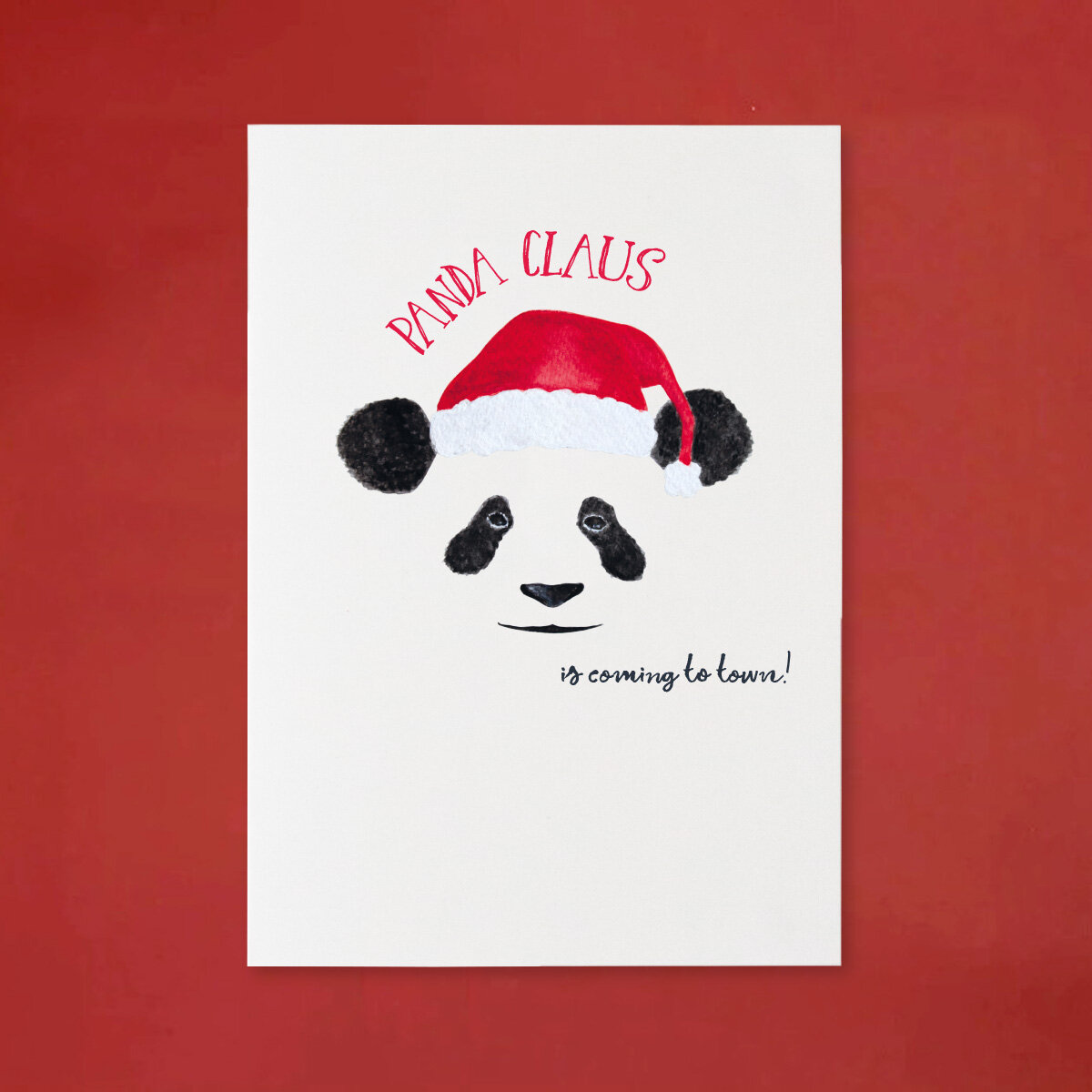 Paper-Roses | Greetings cards | Panda Claus card