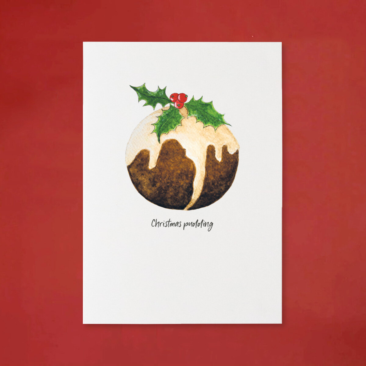 Paper-Roses | Greetings cards | Christmas dumpling card