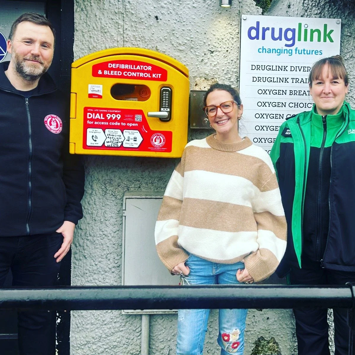 Yesterday we were delighted to welcome Justin Honey-Jones, founder of the incredible charity Hearts for Herts, and Emily Waller, volunteer with St John Ambulance (Dacorum Network), to Druglink.

They visited our Head Office and Rehab service to insta