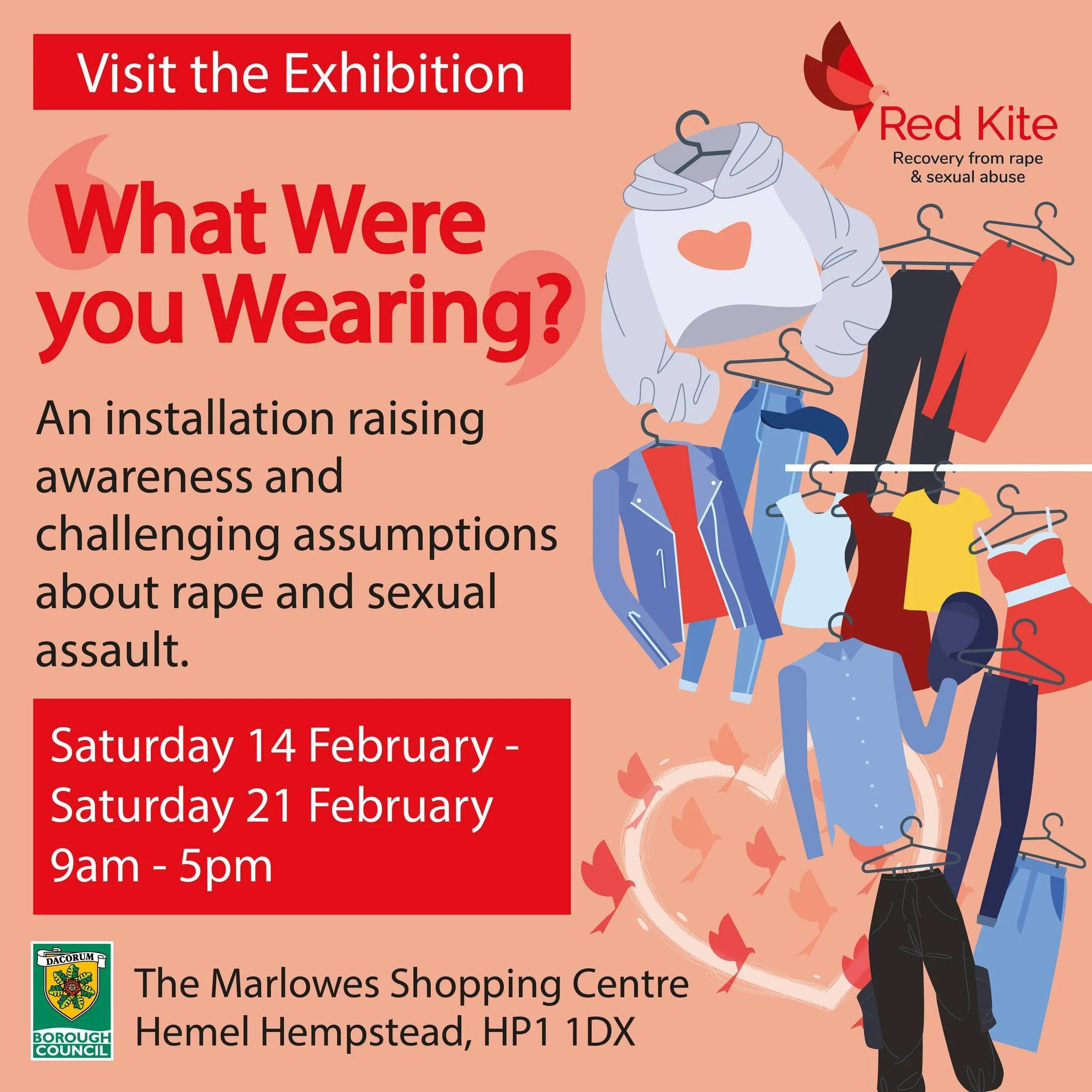 Druglink clients have been busy taking part in creative workshops with @child_of_project, creating artworks that will form part of the What Were You Wearing? installation by Red Kite. The exhibition challenges harmful myths around rape and sexual abu