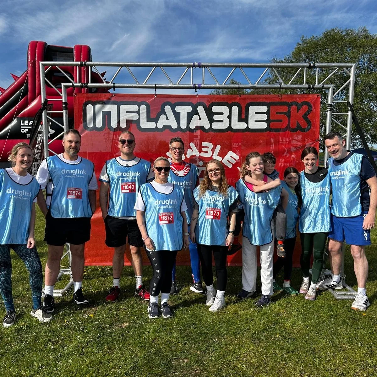 Today our incredible team of Druglink staff, clients, and supporters ran, jumped, and bounced their way through 30+ giant inflatables across a 5K course -  and what a day it was!A huge thank you to everyone who took part, helped out, or came along to