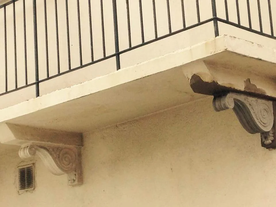 Balcony corbel cast and fixed in Kemptown.jpeg