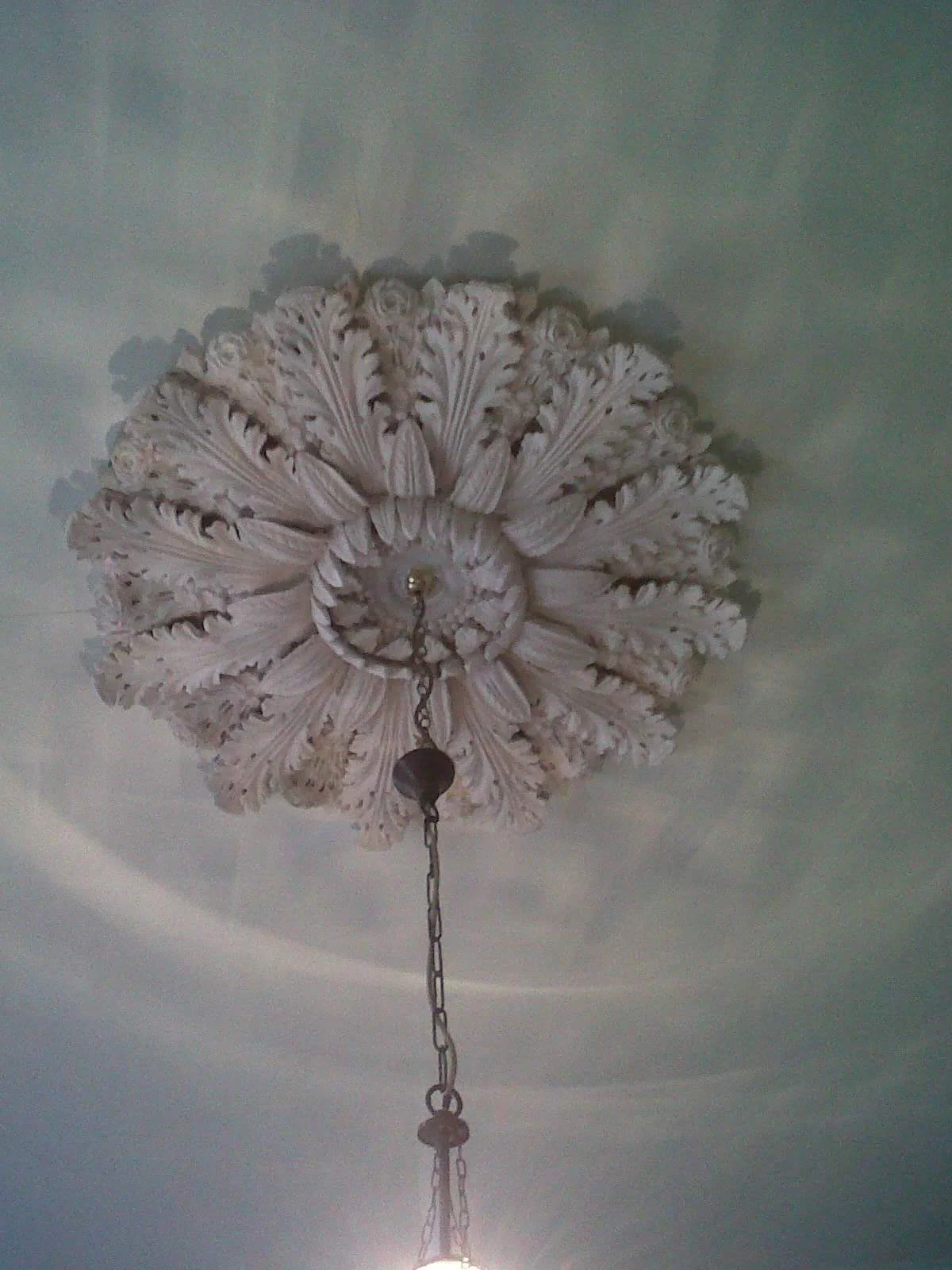 Ceiling rose cast and fixed to a house in Richmond parade.jpg
