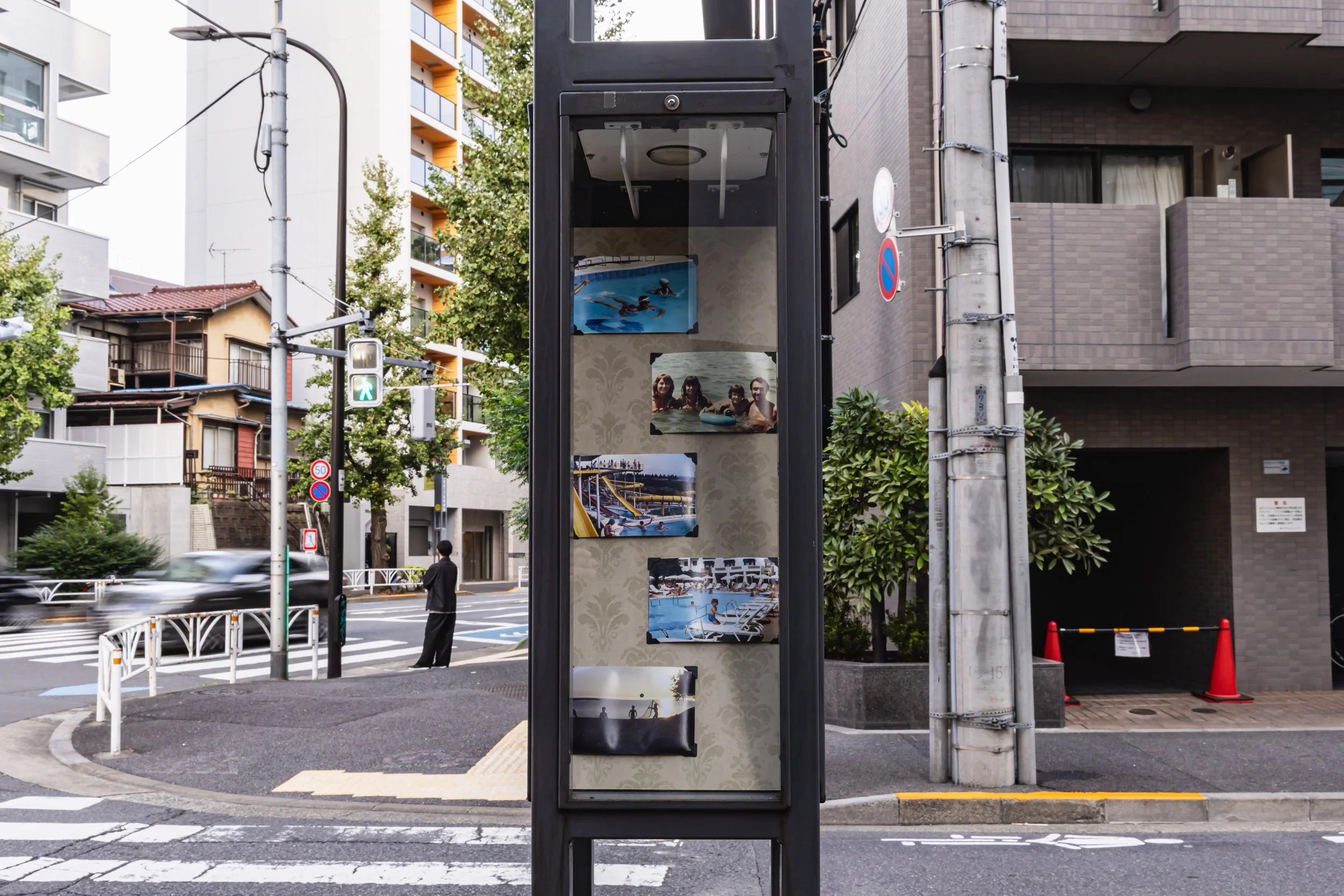 Installation of Imagined Images across 26 street posts in Shibuya, European Photography Month in Tokyo Festival