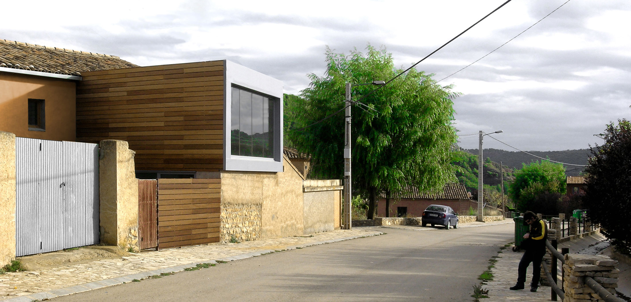 The intervention strategy has worked on two different lines, designed to generate open space of the existing building, so far confined itself, to the local beauty that surrounds it, and to dignify the old traditional oven displaying it as a piece of eco-museum alive, all providing a representative picture, iconic and contemporary to the set.