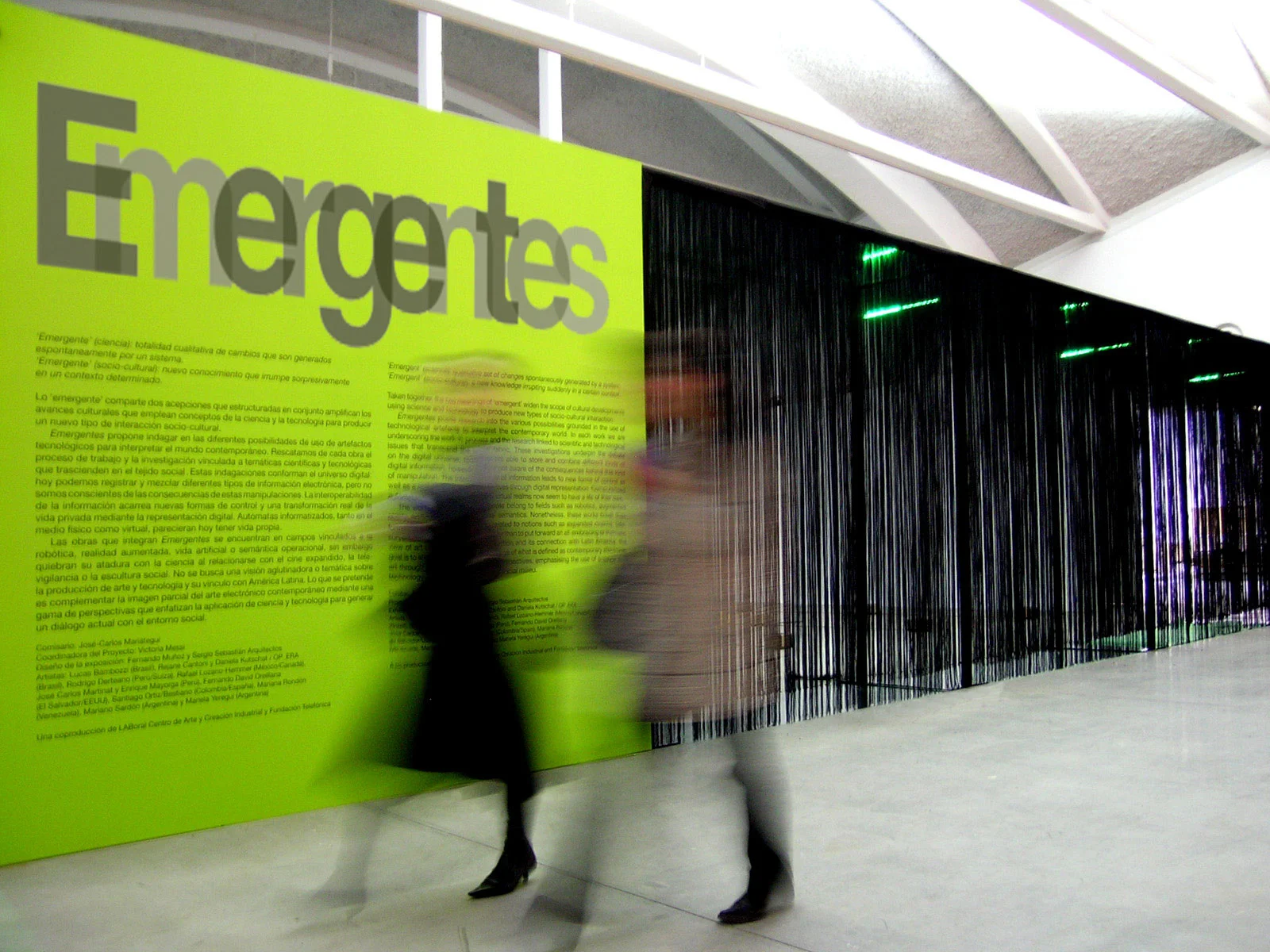  Emergentes sets in place a random succession of artistic melodies, of objects engaging in forceful dialogues with the receiver, of experiences whose significance lies, rather than in the sum of the whole, in their specific inherent value. The exhibi