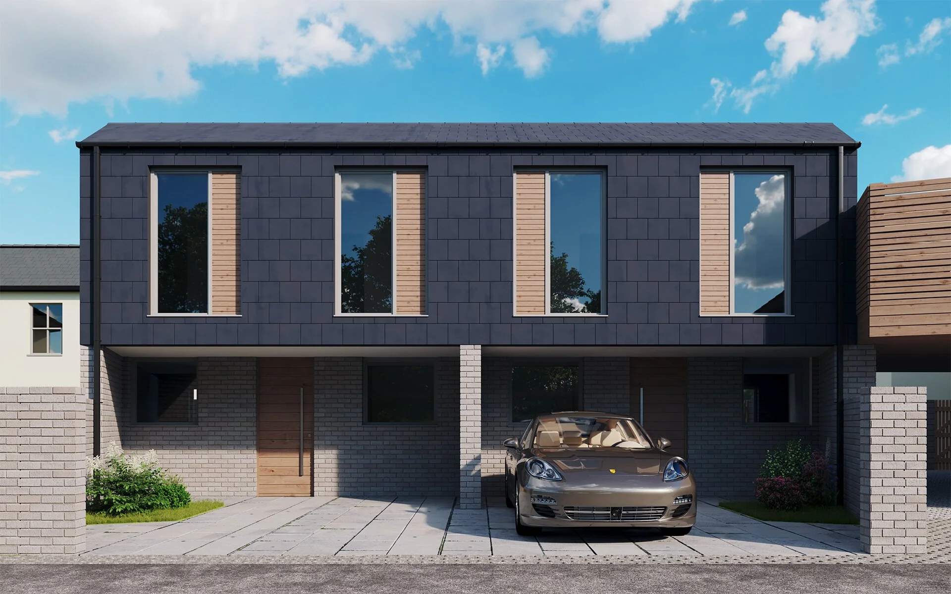 Malling Street residential render 2 - project management, quantity surveying and cdm services