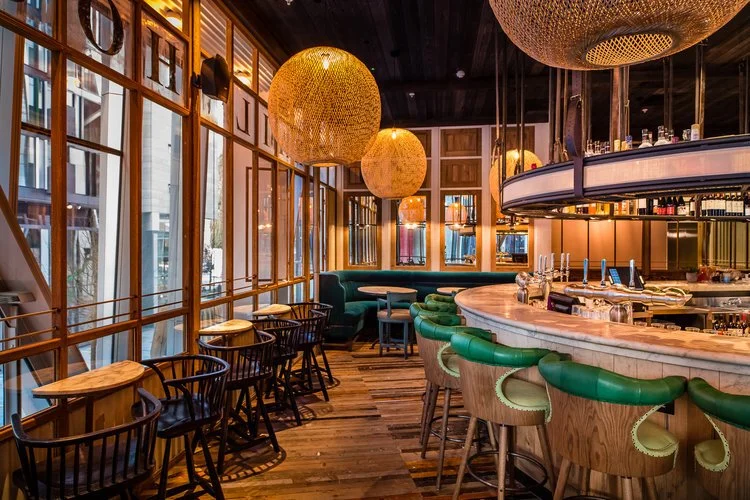 Rail House Cafe London bar side view - project management, quantity surveying and cdm services