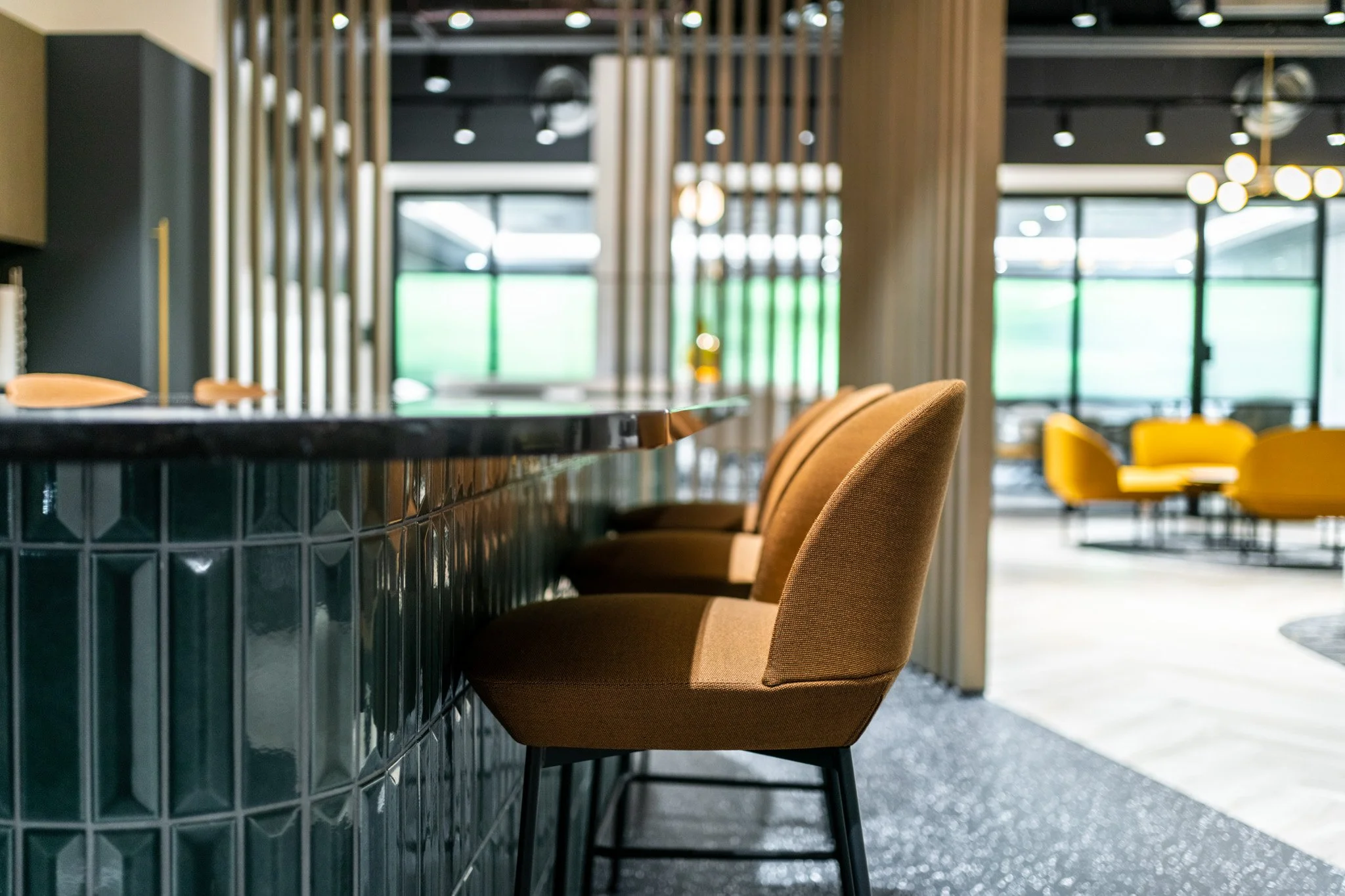 Watches of Switzerland HQ office breakfast bar detail - project management, quantity surveying and cdm services