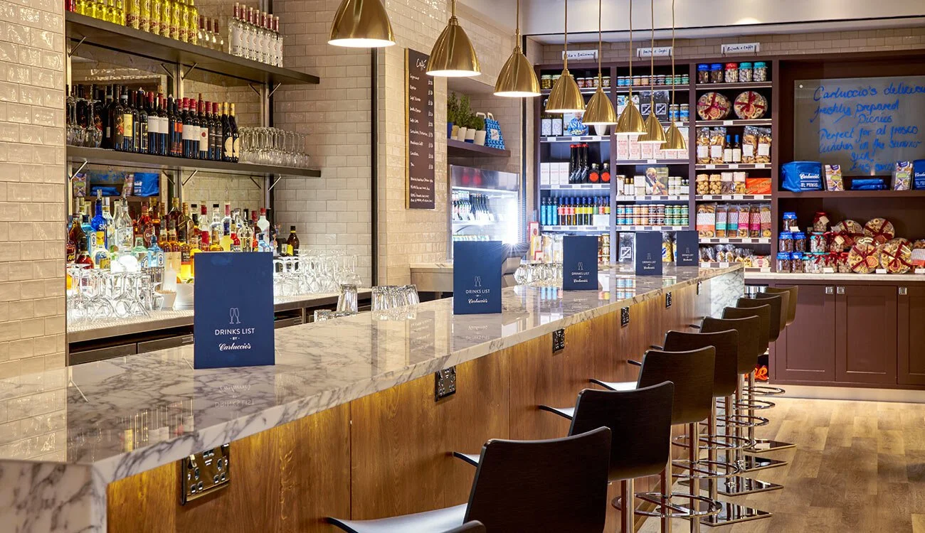 Regents Park Marriott Carluccios restaurant bar - project management, quantity surveying and cdm services