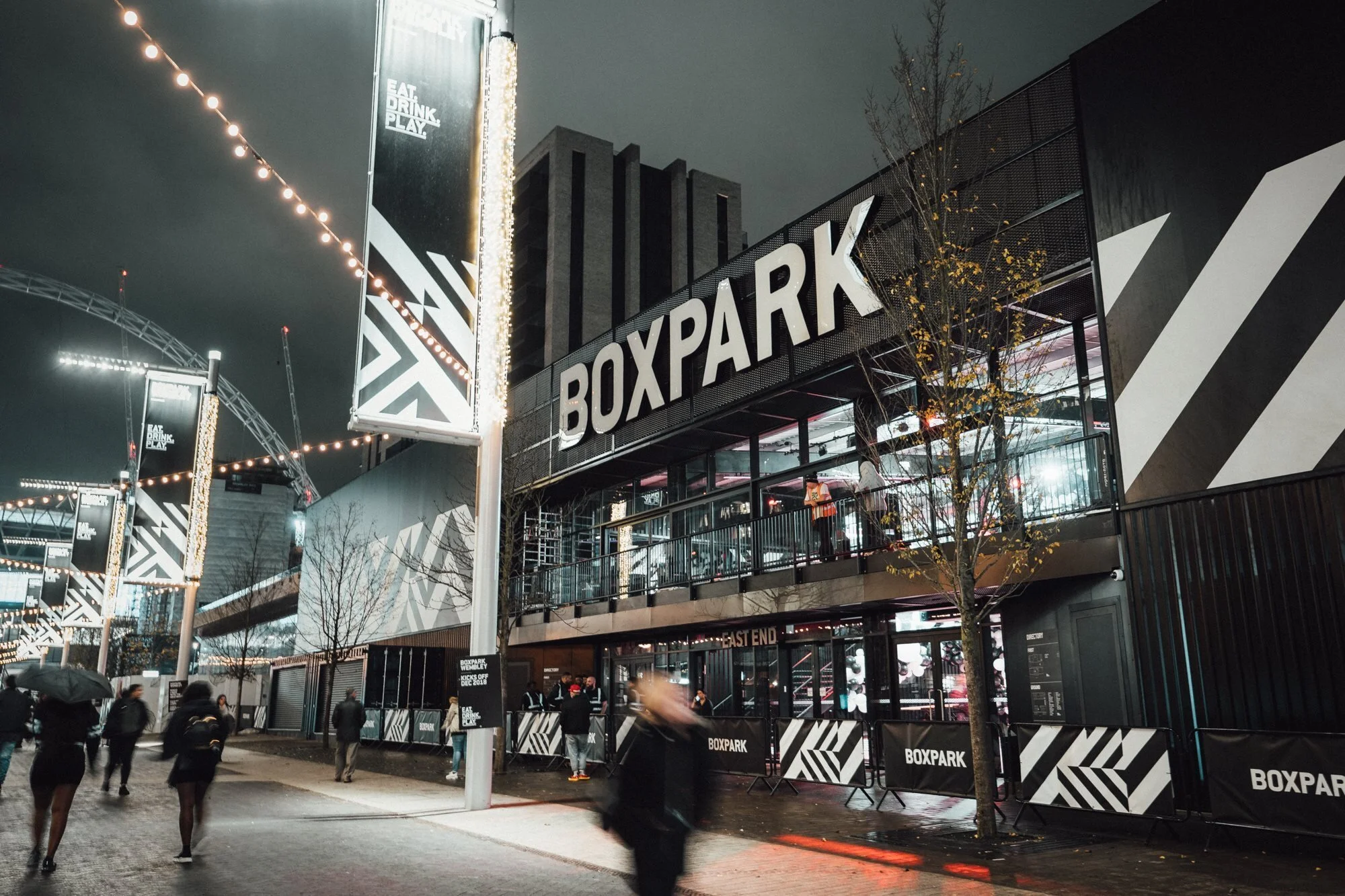 Boxpark Wembley exterior - project management, quantity surveying and cdm services