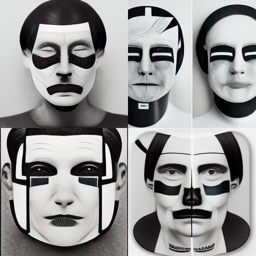 &quot;Black and white Bauhaus face mask&quot;

#ai #midjourney #aiimages #aigeneratedart #facemask #bauhaus #mask #blackandwhite