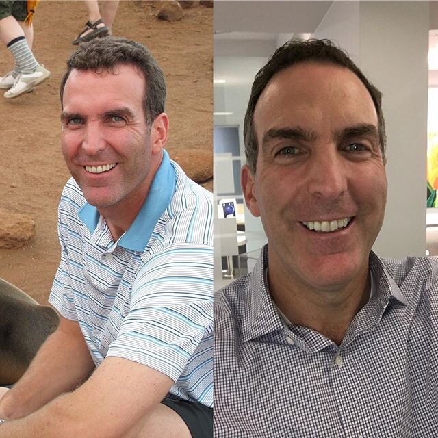 Dr. Gerlein then and now! #10yearchallenge 💙 Time sure does fly when you do what you love. Grateful for the patients that have made this an unforgettable journey.