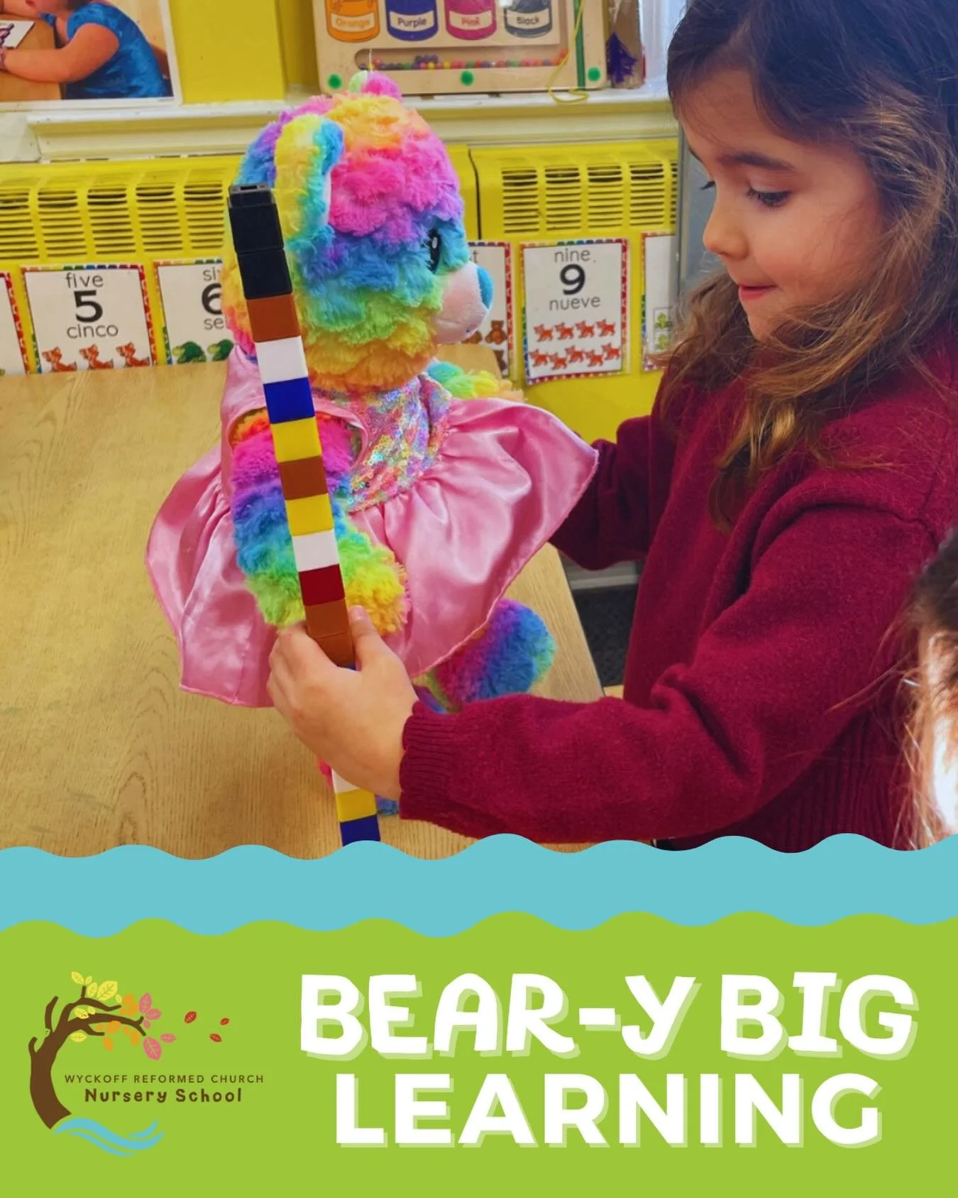 The Yellow Room wrapped up their mini winter study with a bring-your-own bear day! 🐻❄️ Our friends had so much fun measuring their stuffed animals using Unifix cubes and discovering which was the tallest and which was the shortest. Learning through 