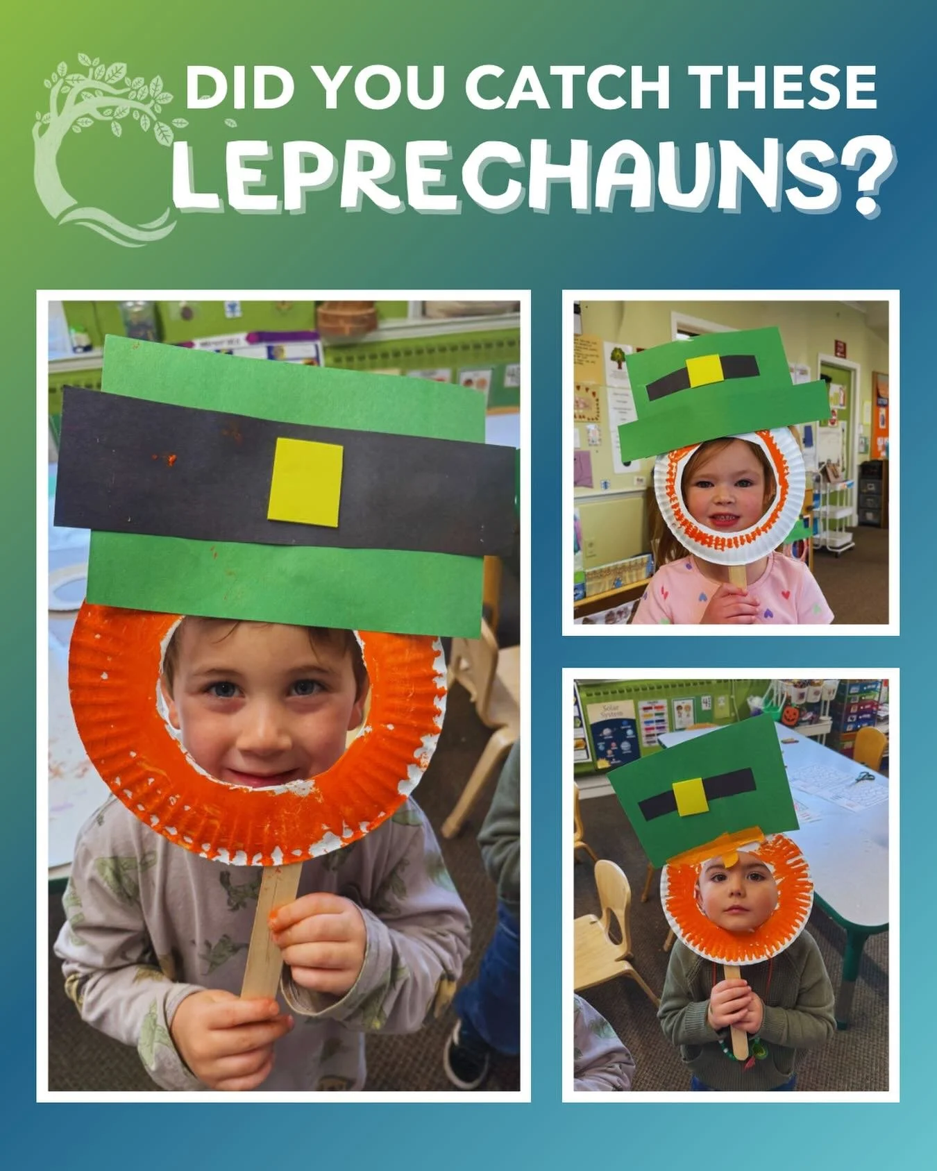 We might be a little late&hellip; but these leprechauns were right on time ☘️✨

Our little friends had so much fun creating their own leprechaun masks and bringing the magic to life! Did you catch these cuties sneaking around? 🍀💚 #wrcns #bergencoun