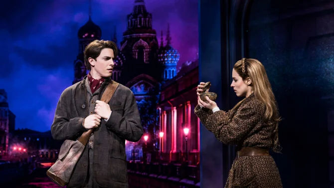 Derek Klena and Christy Altomare in "Anastasia"