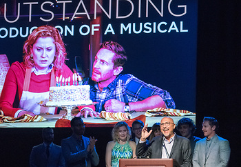 TheaterWortks' Rob Ruggiero accepting for his theater's "Next to Normal"production 