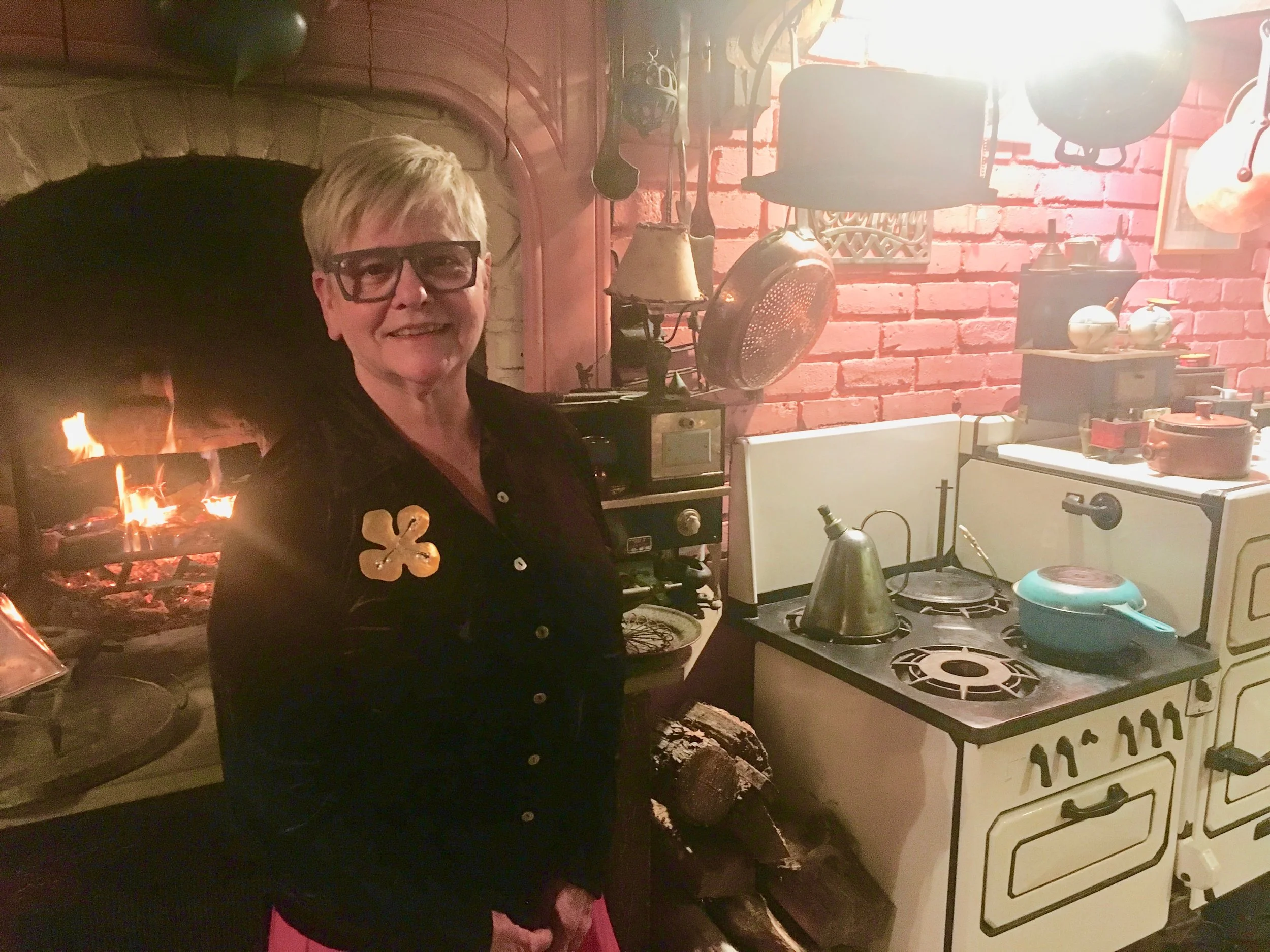 Carole in her kitchen. (All photos, except Good New Cafe photo, by Frank Rizzo.)