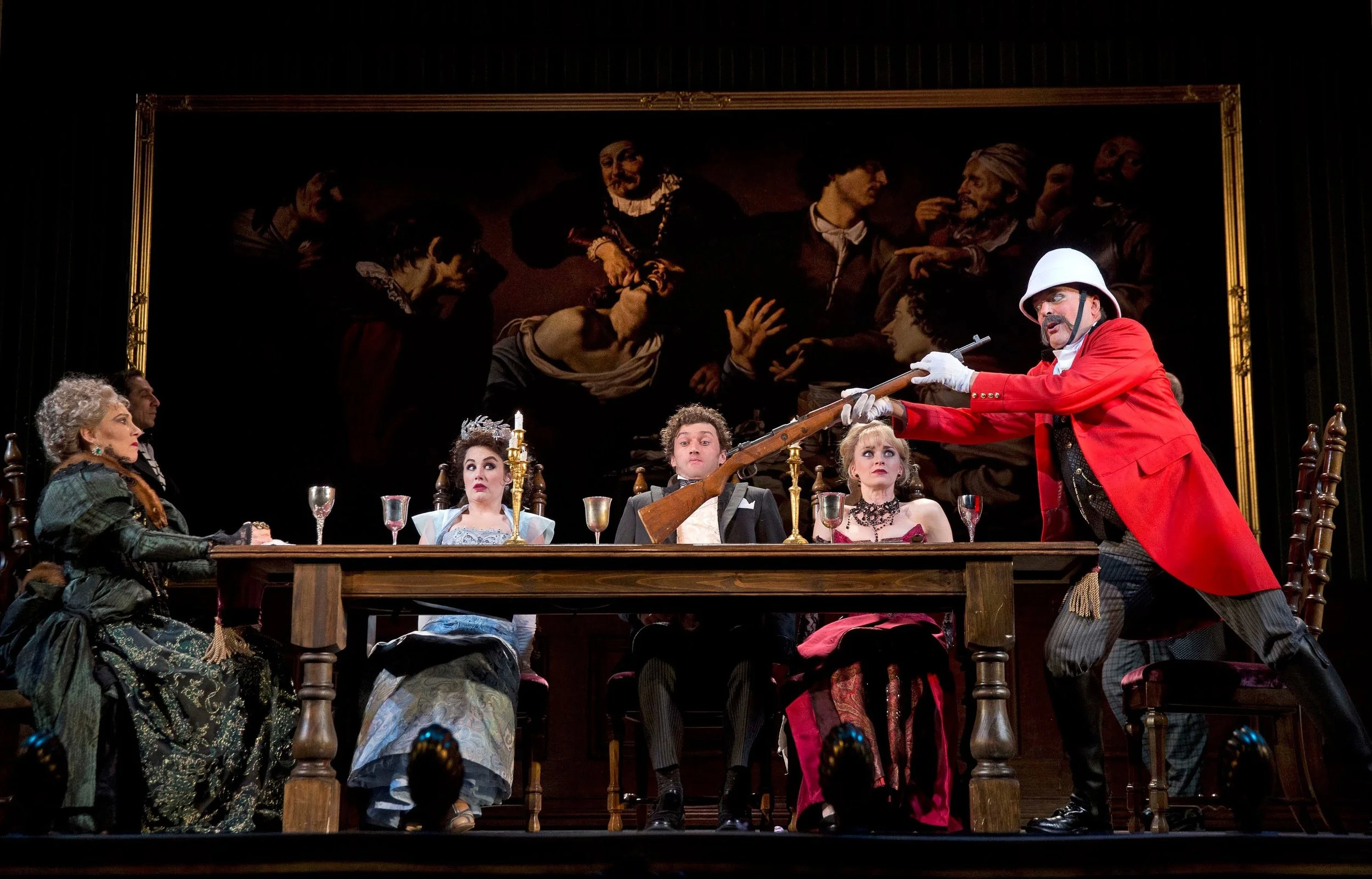 A scene from "A Gentleman's Guide to Love & Murder"