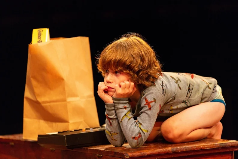 RJ Vercellone as young Carl. All photos are by T. Charles Erickson