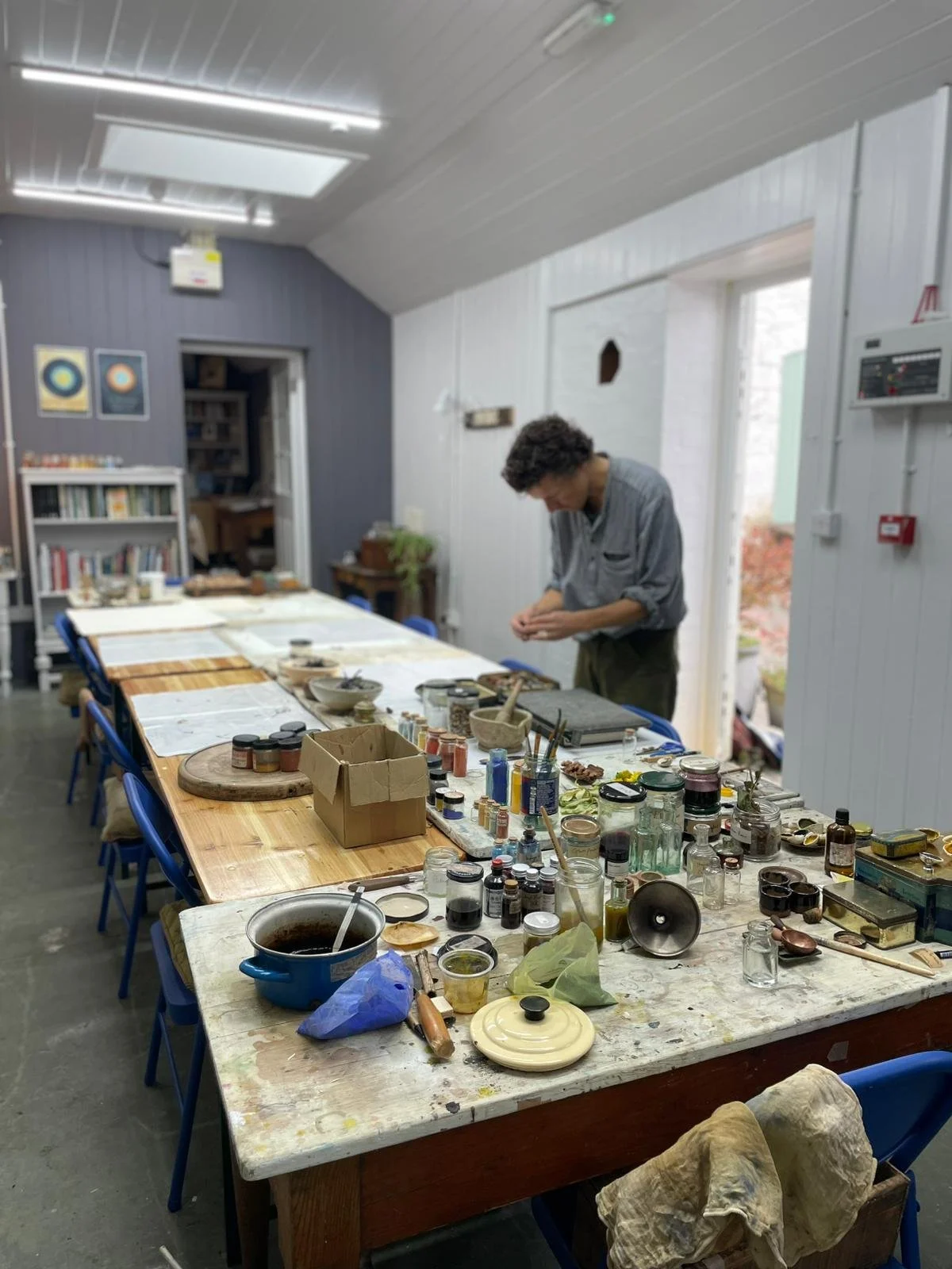 Busy in the new studio