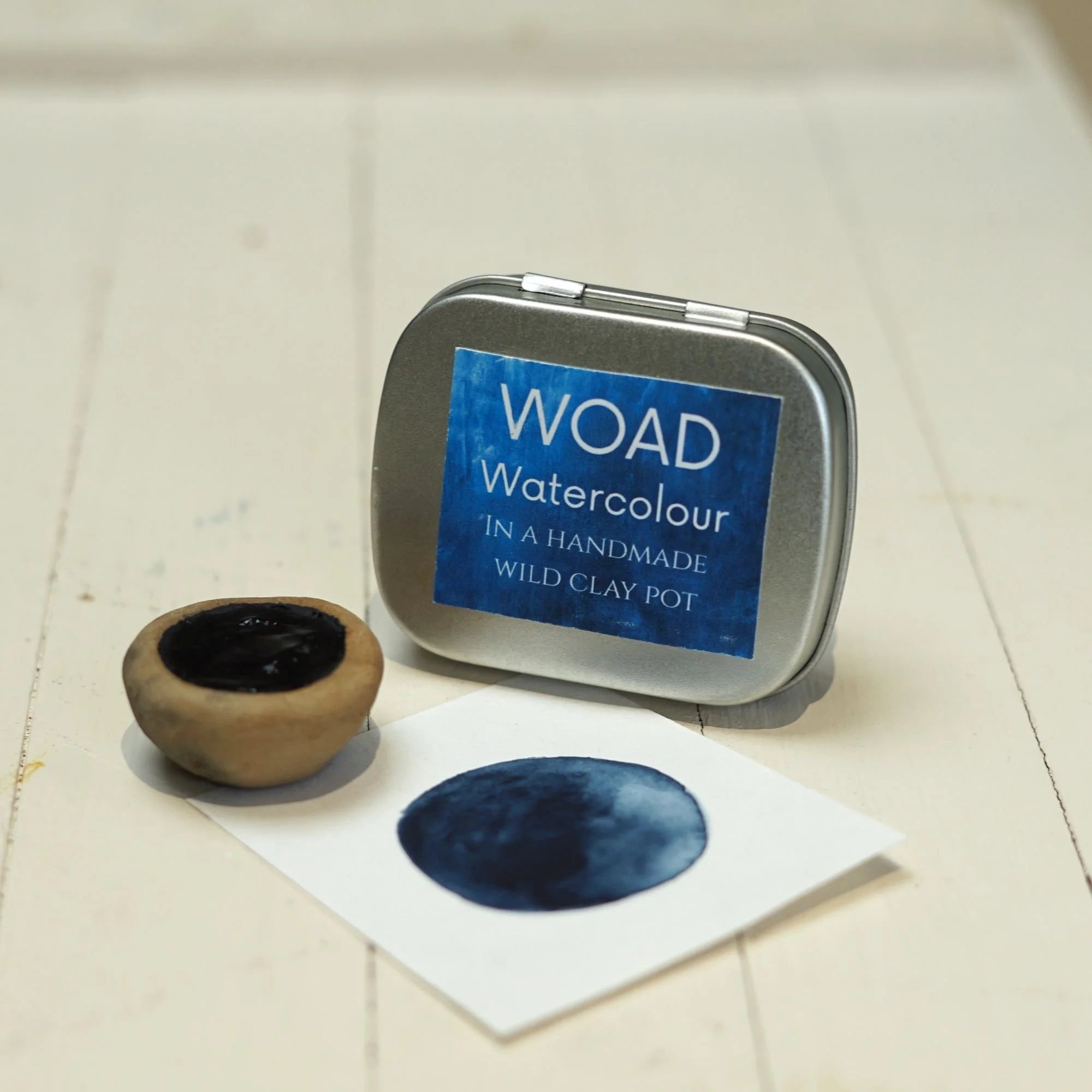 Woad Watercolour in a Wild Clay Pot LIMITED EDITION