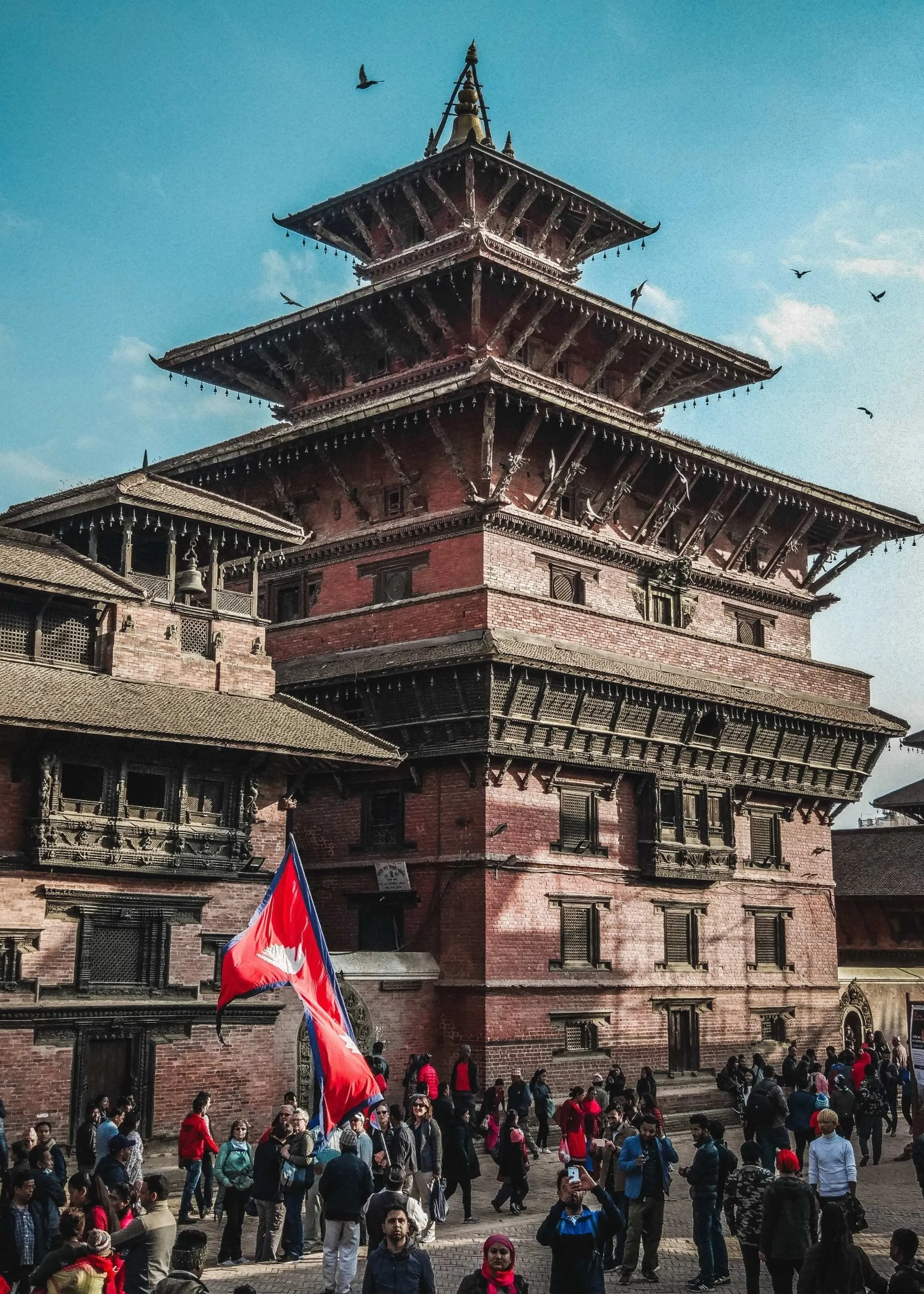 place royale de Bhaktapur à kathmandu au retour du trek du mera peak