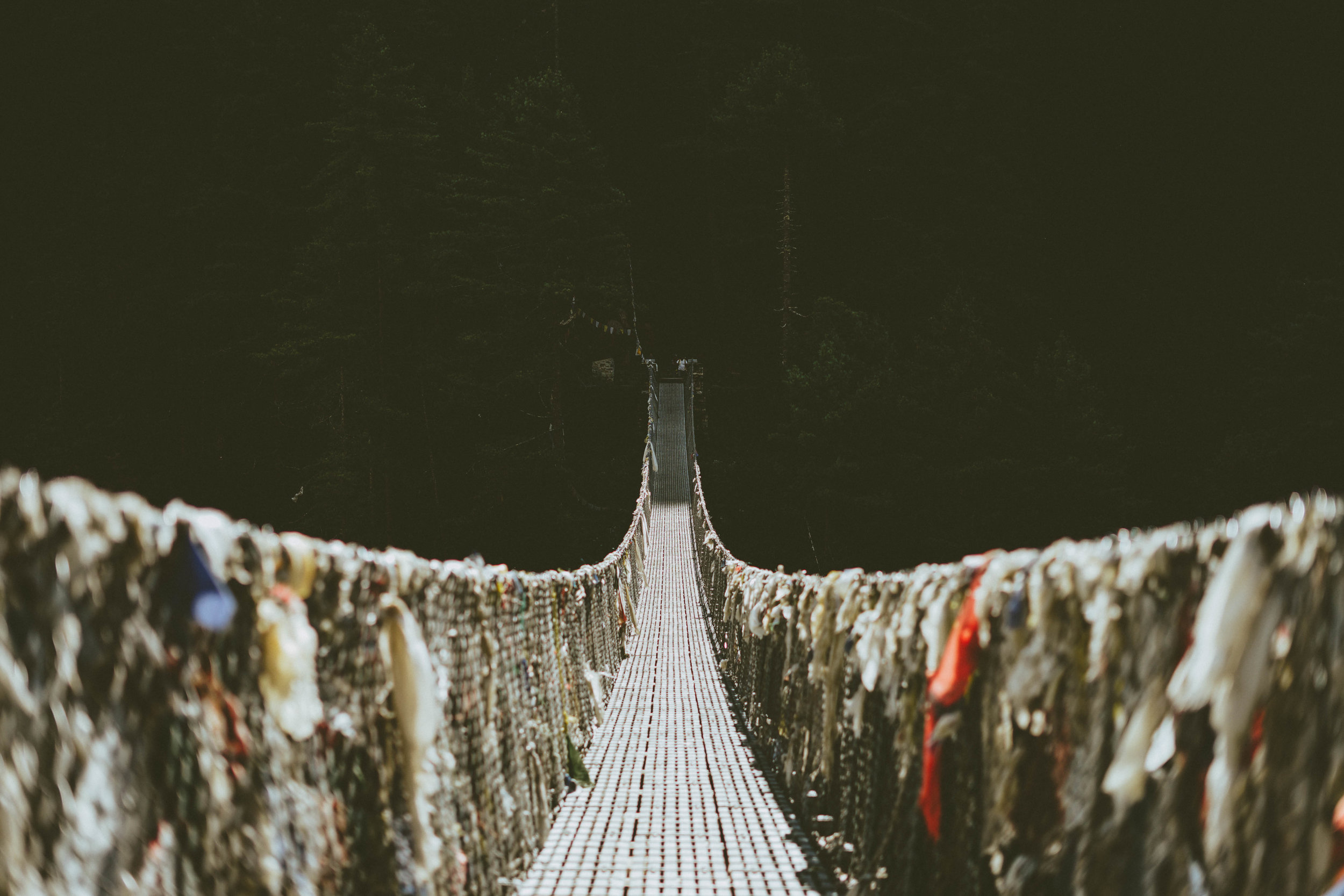 Pont du Népal dans les Annapurna