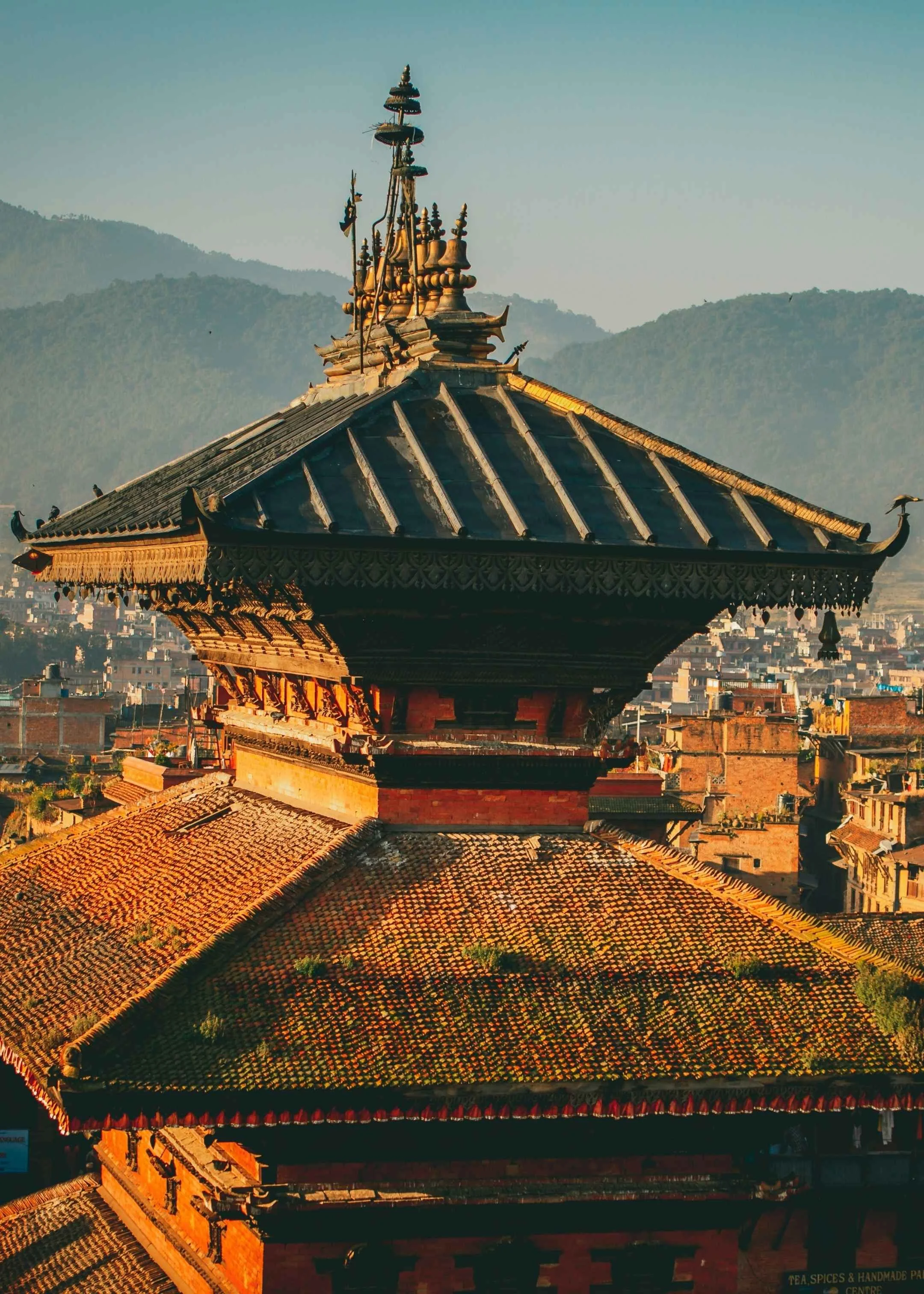 kathmandu et ses pagodes, lors du retour tu trek autour du manaslu