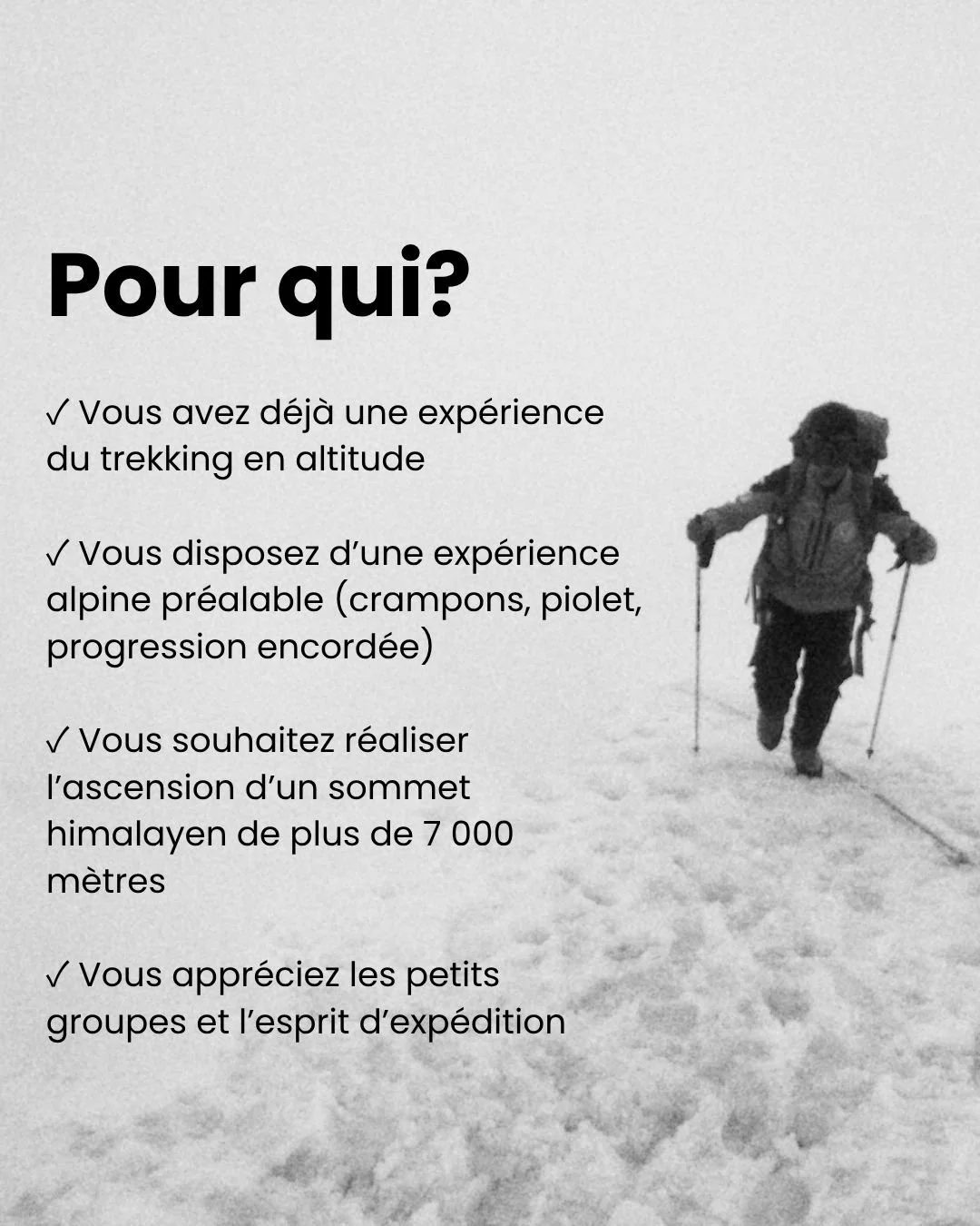 encadré précisant pour qui est l'expédition à l'himlung