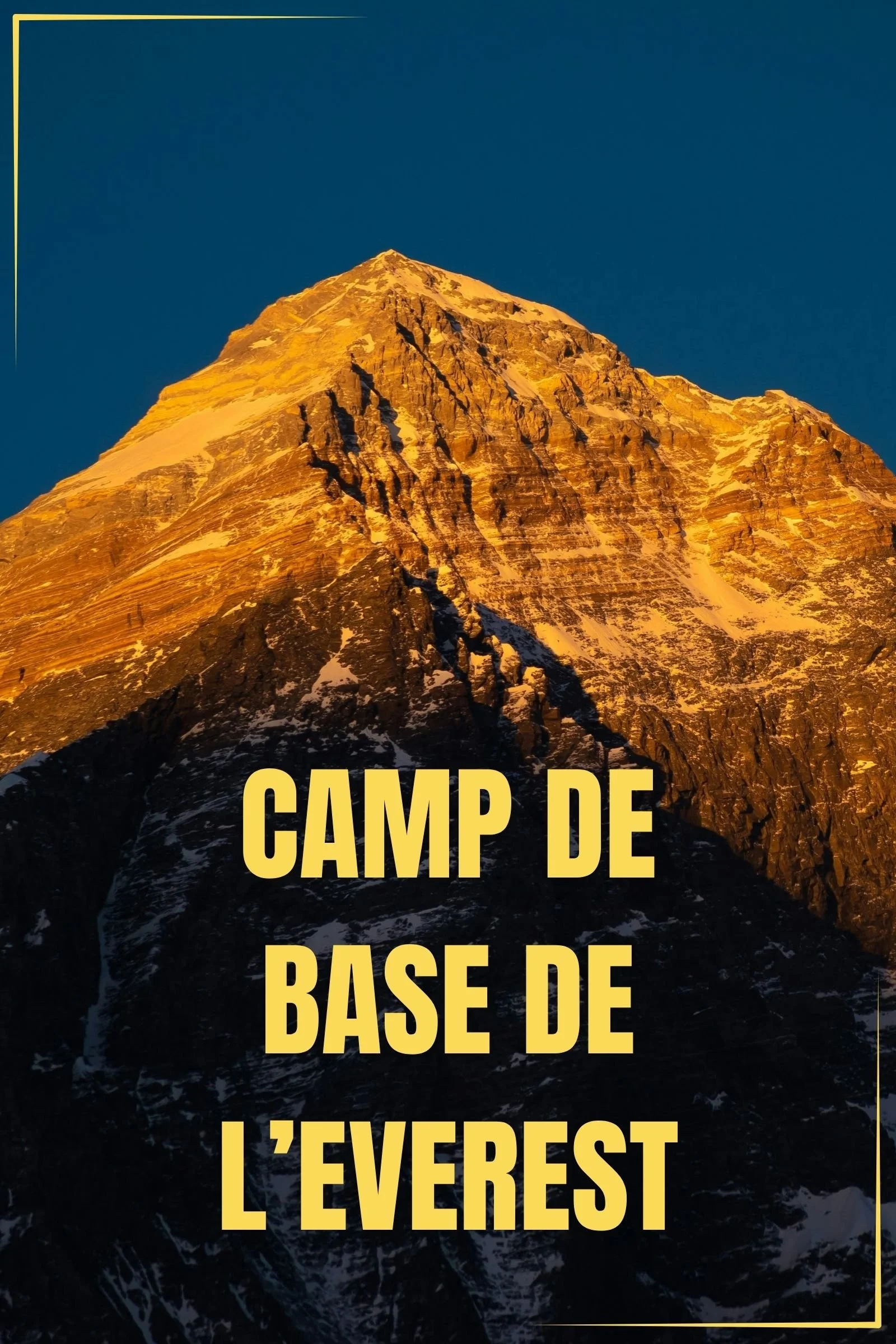 L'everest au coucher de soleil depuis la kalapataar au Népal