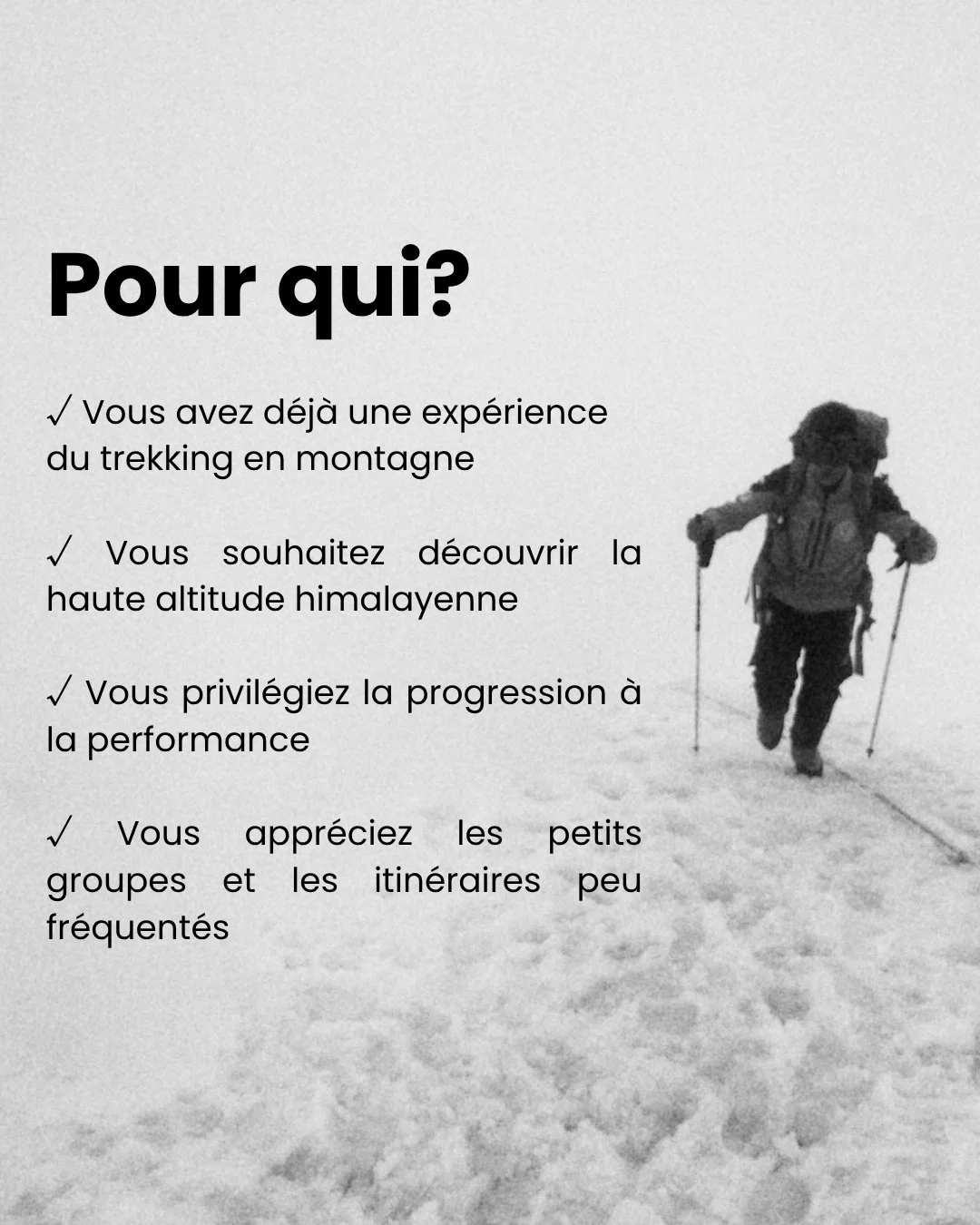 encadré expliquant à qui se destine l'ascension du mera peak