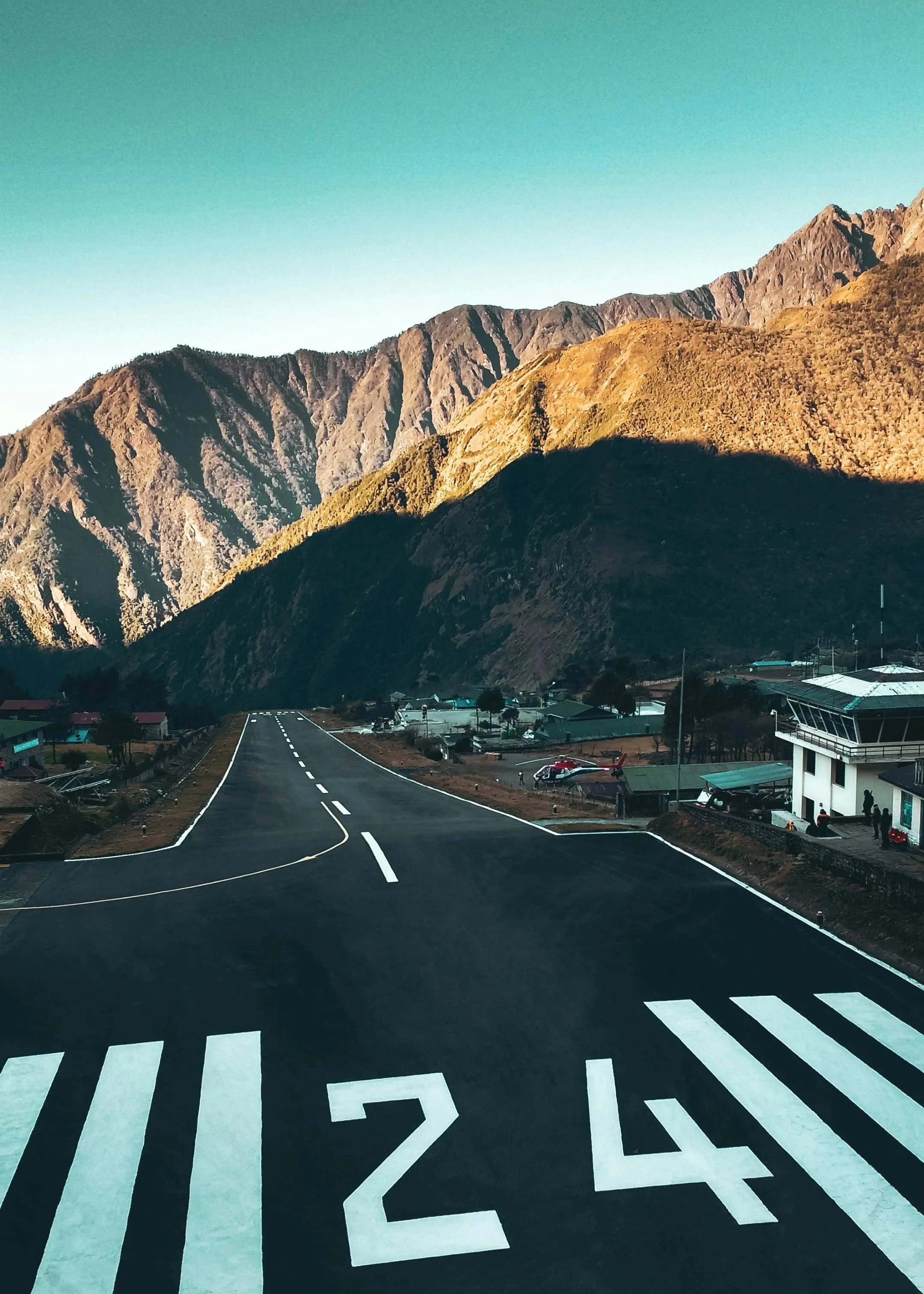 aéroport de Lukla, au retour du trek du camp de base de l'everest