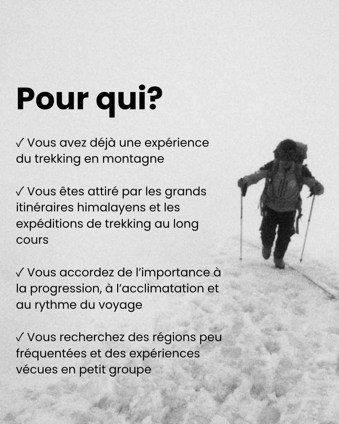 Encadré explicatif : pour qui est ce trekking.
