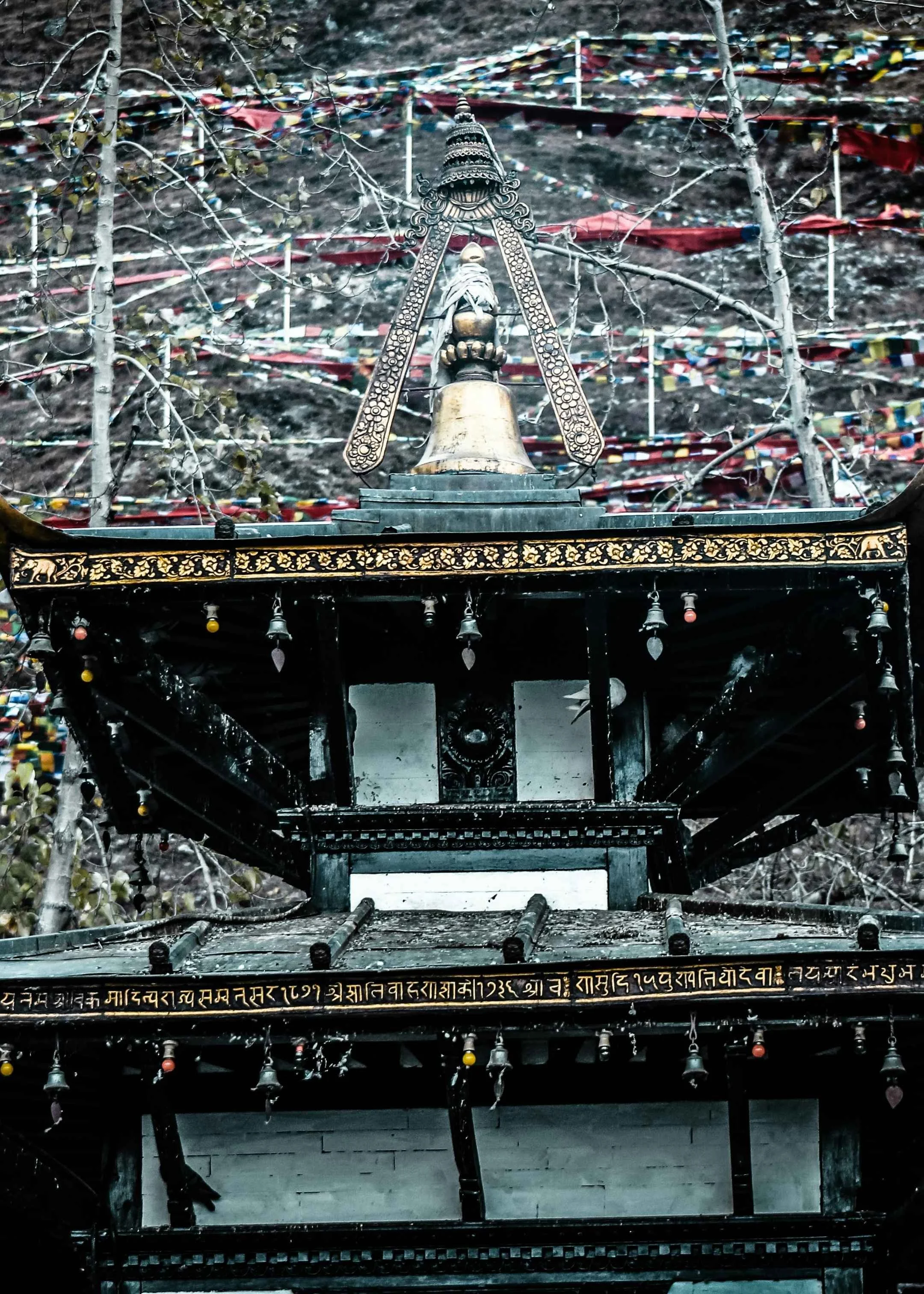 temple de muktinath visité durant le trekking de la route du sel au Népal