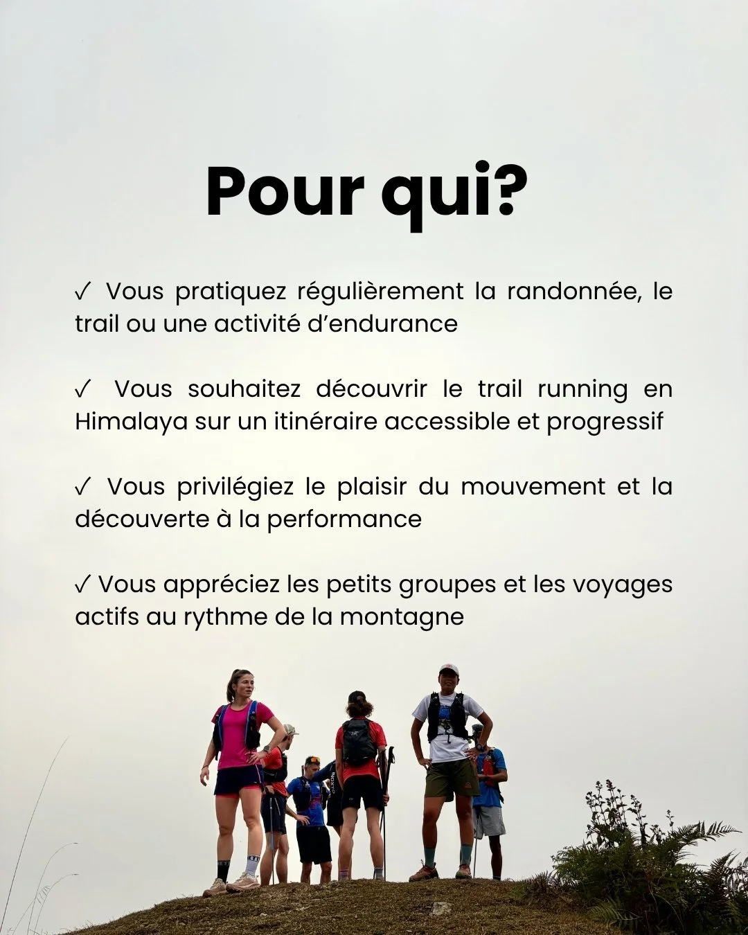 Encadré qui explique pour qui est l'annapurna rando-trail