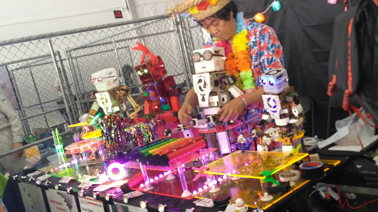 One of many robot dance parties