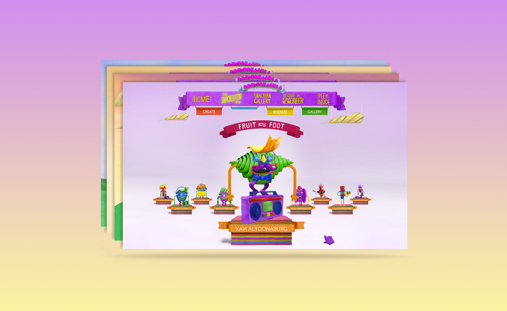  We launched a website that served as the hub for all the fun, where kids could meet characters, create their own, study  OmNomGineering , and learn about animation. 