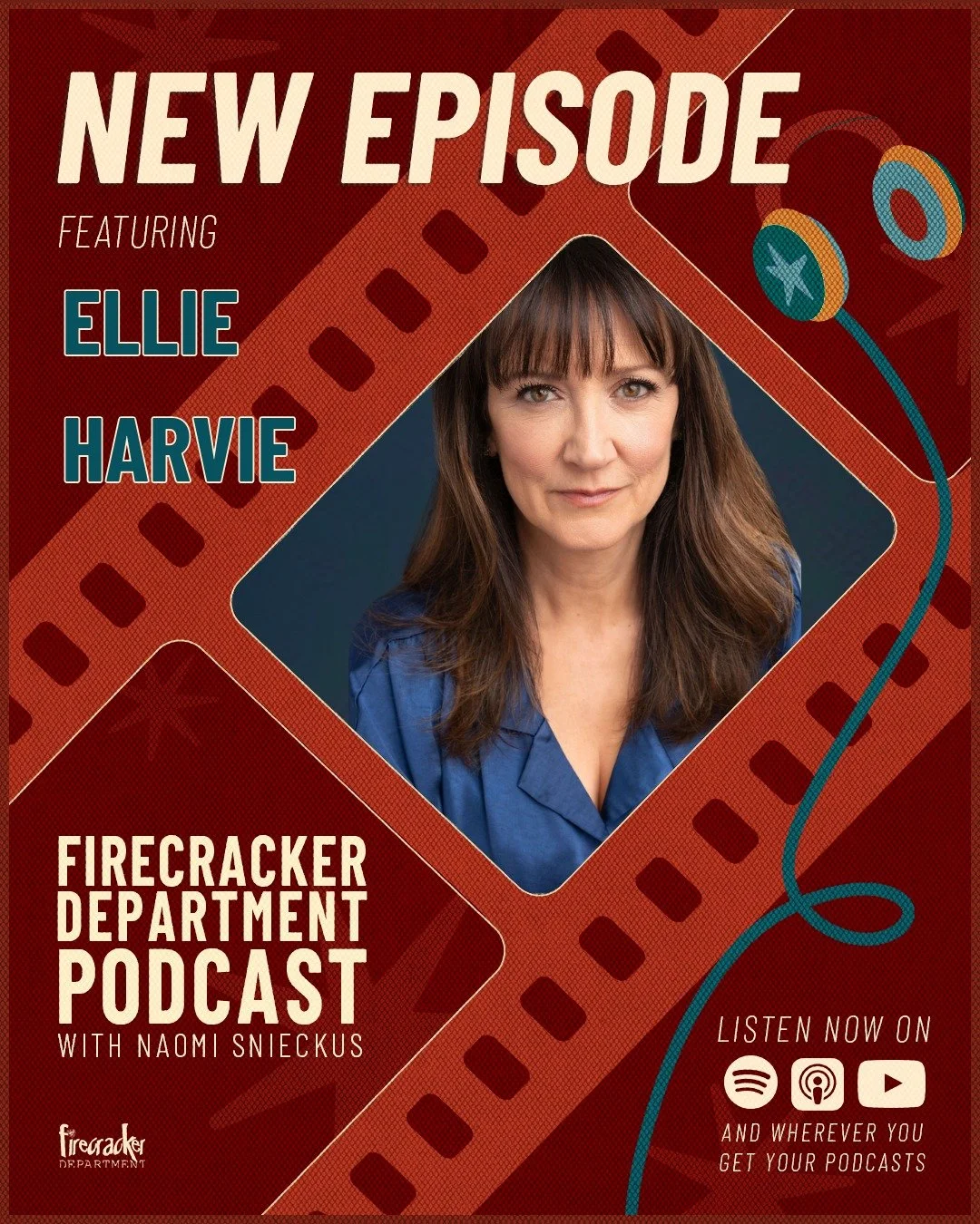 SHE'S HERE, AND WE'RE NOT OKAY! 🔥

The legendary @ellieharvie  just dropped by the Firecracker Department, and honestly? We're still recovering.

Morticia Addams. Dr. Lindsey Novak. Candace Wheeler. Comedy queen. Drama powerhouse. Voice icon. This w