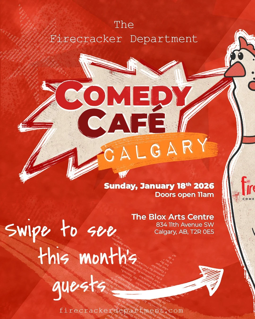 Calgary, Comedy Caf&eacute; is back this weekend and this lineup is ready to bring the laughs!

You&rsquo;ll see Andy Stefanato and Jenn Bell teaming up for playful, genre-hopping improv that keeps things loose and surprising. Jessica Belbin is leani